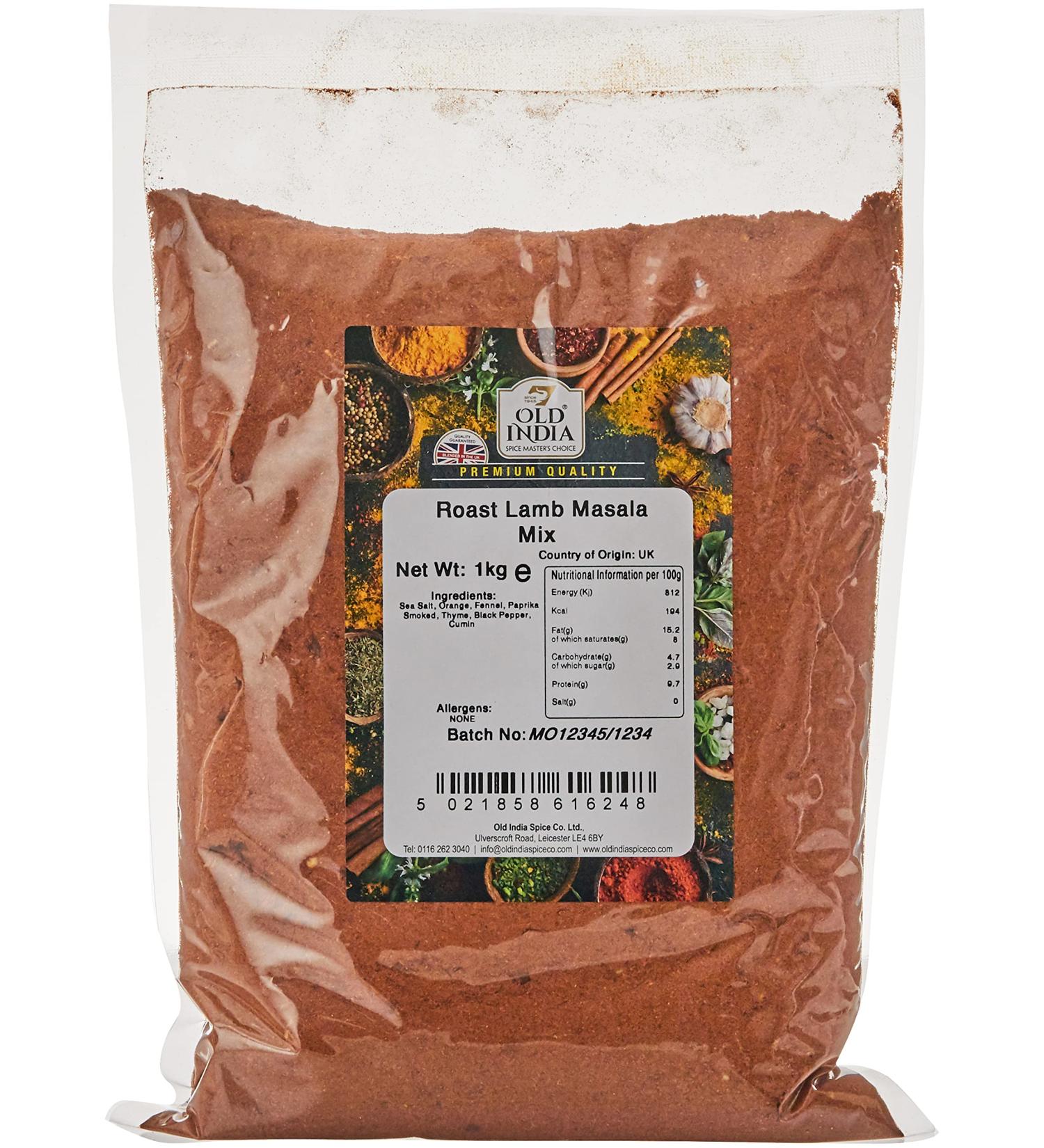 Old India Roast Lamb Masala Mix 1kg 1 kg - Buy Online on GoSupps.com