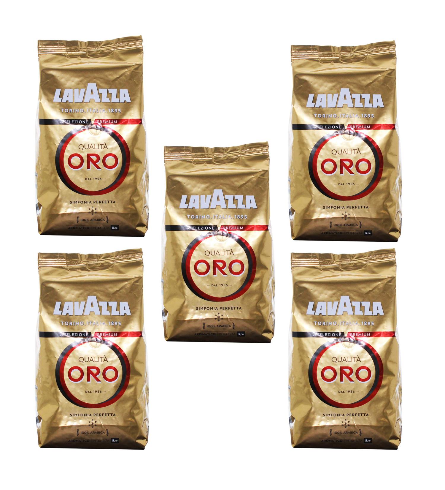 Lavazza Lavazza Qualita Oro Lot de 5 haricots entiers 1000 g