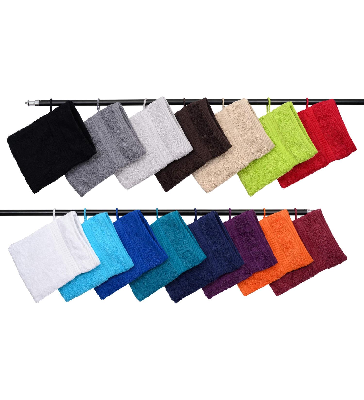 Buy 10 Set Apple Green Washing Gloves & Washcloths | 100% Cotton Frottier | Oeko-Tex Standard 100 | Premium Quality 500 g/m  - Buy Online on GoSupps.com