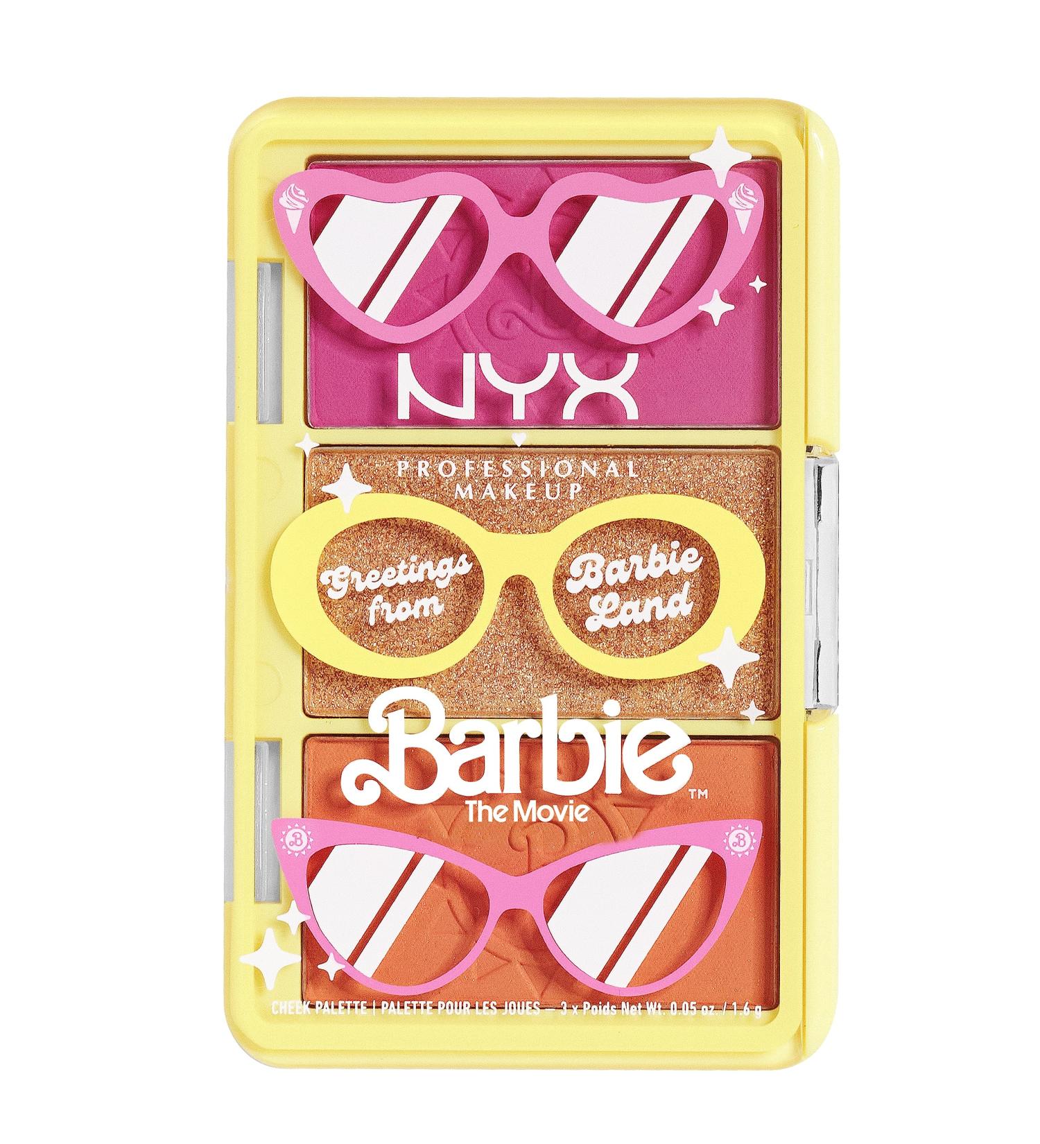 NYX Professional Makeup Barbie Mini Cheek Palette | Greetings from Barbie Land - Shop Now - Buy Online on GoSupps.com