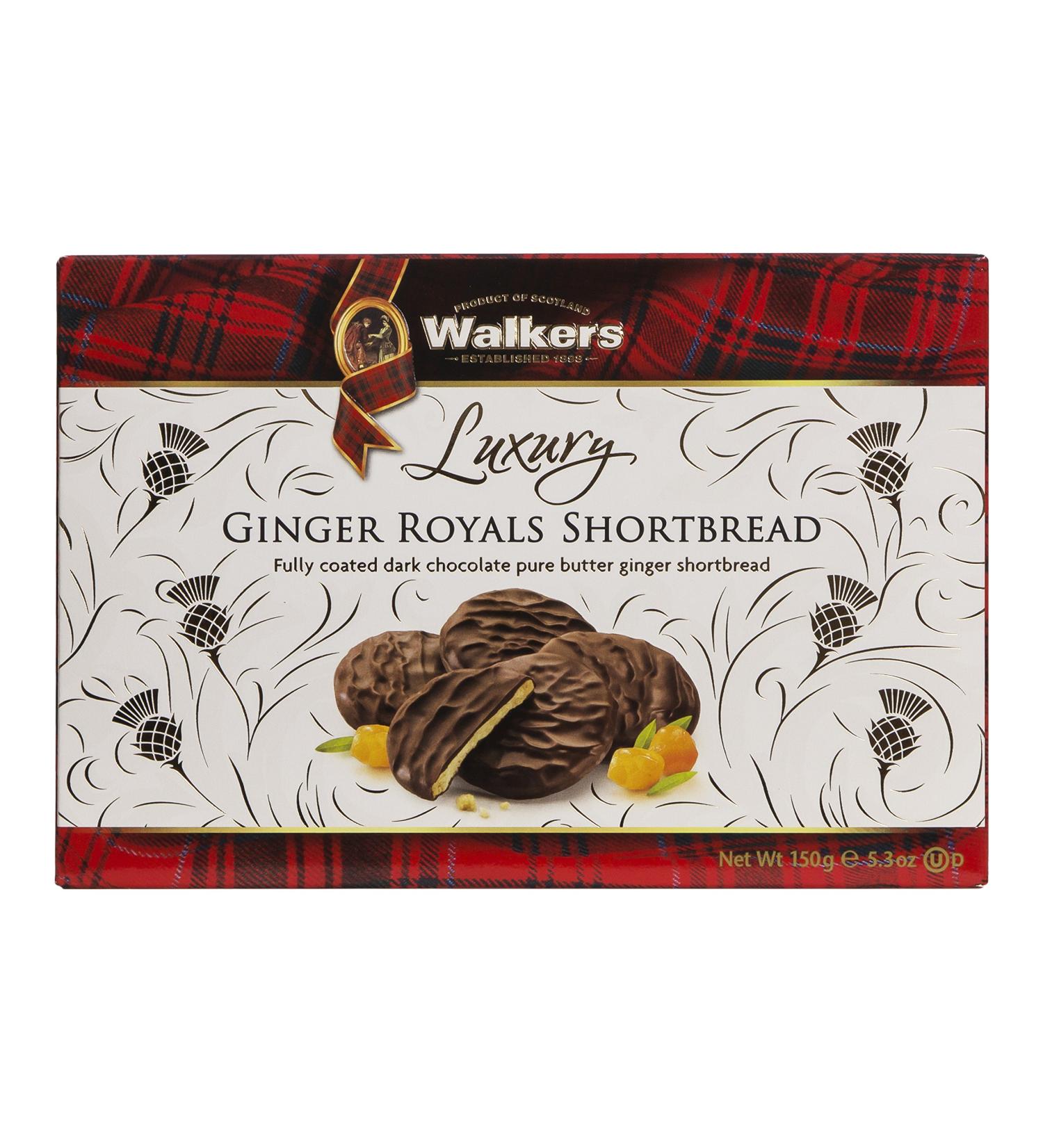 Walkers Ginger Royals Shortbread 150 Gram - Buy Online on GoSupps.com