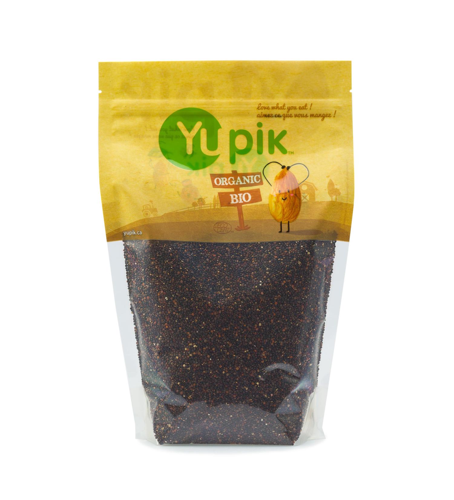 Yupik Organic Black Quinoa 2.2 lb - Non-GMO, Vegan, Gluten-Free - Buy Online on GoSupps.com