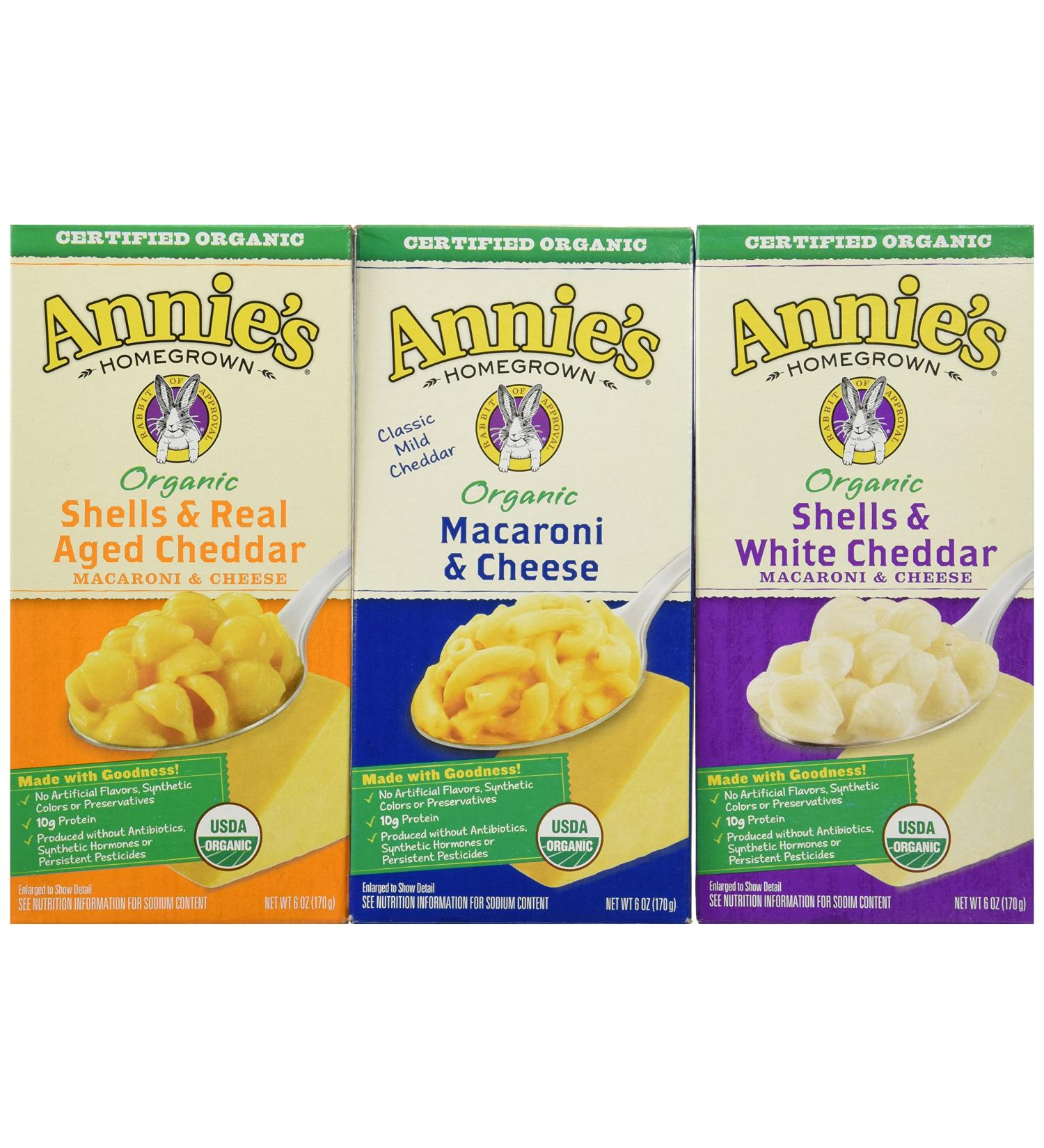 Annie's Homegrown Organic Mac & Cheese - 12 Count | Buy Online Today - Buy Online on GoSupps.com