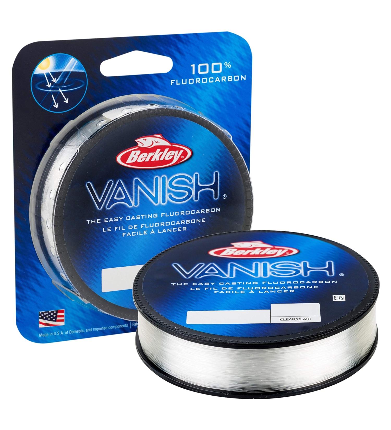Berkley Vanish Clear 4lb Fluorocarbon Fishing Line | 250yd | Saltwater & Freshwater - Buy Online on GoSupps.com
