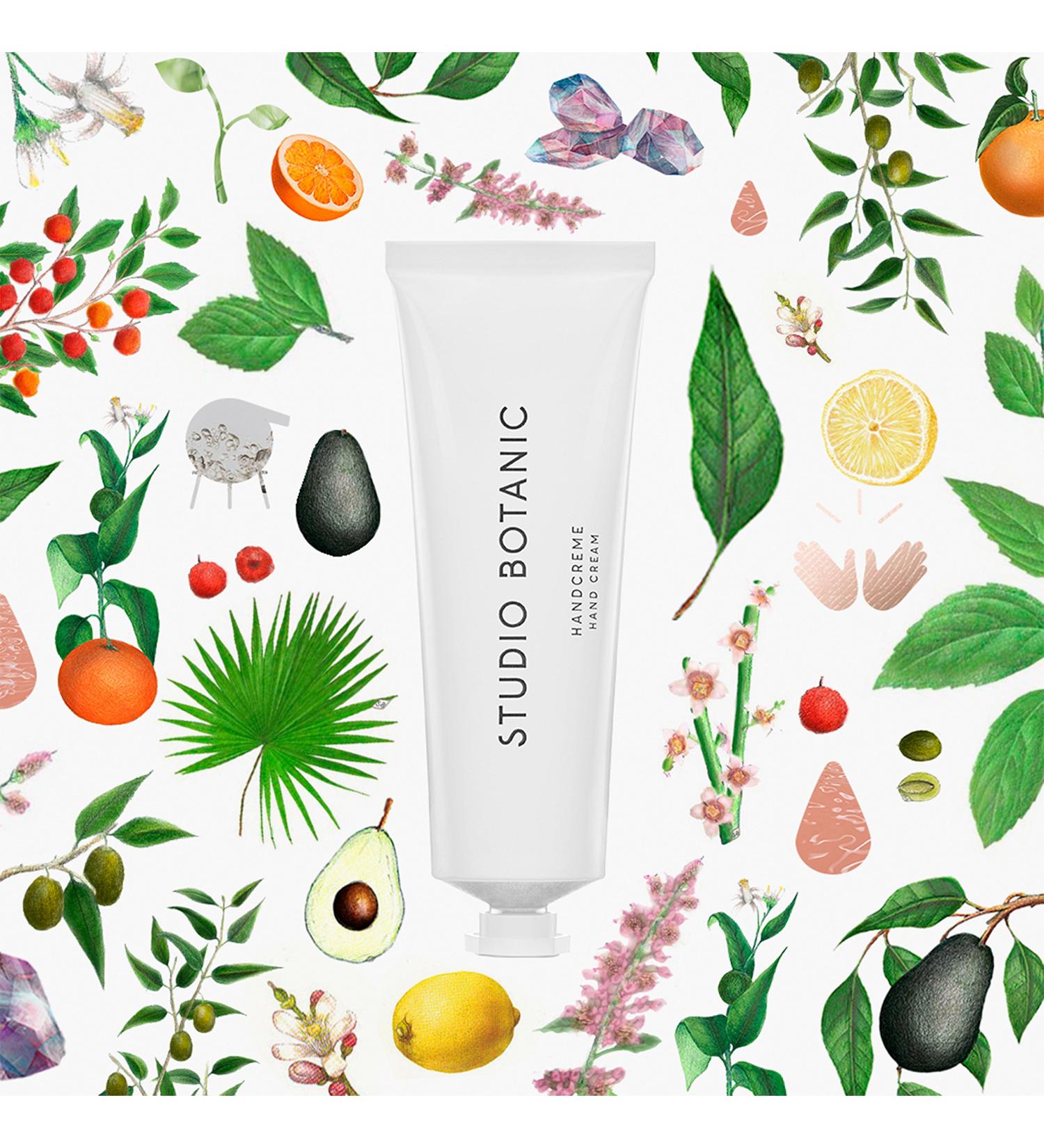 Studio Botanic Hand Cream - 50ml Natural & Vegan | Non-Greasy Fast Absorbing Moisturizer - Certified Organic - Buy Online on GoSupps.com
