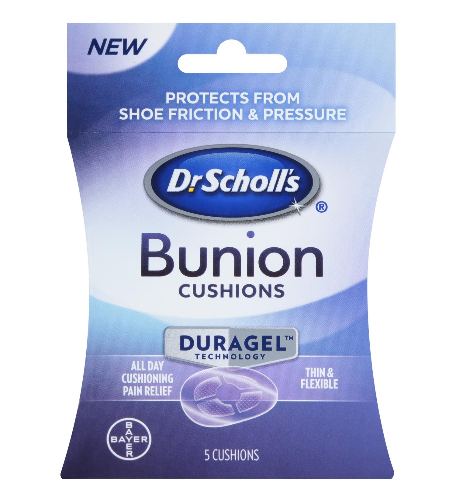 Dr. Scholl's Duragel Bunion Cushion - 5 Count | Pain Relief and Comfort - Buy Online on GoSupps.com
