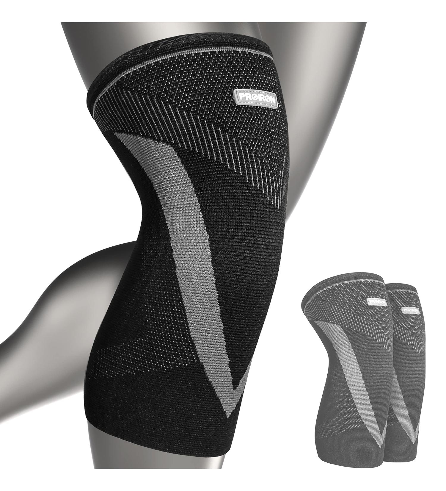 Buy Kniebandage 2 Pack - Breathable Anti-Slip Knee Supports for Men & Women | Compression for Meniscus Tears | XXL Black | Sports & Orthopedic Support - Buy Online on GoSupps.com