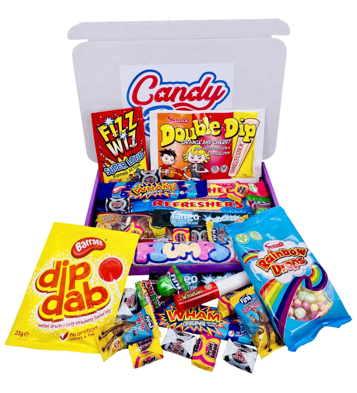 Retro Sweets Gift Box Hamper Birtish Favourites Candy Birthday Gift