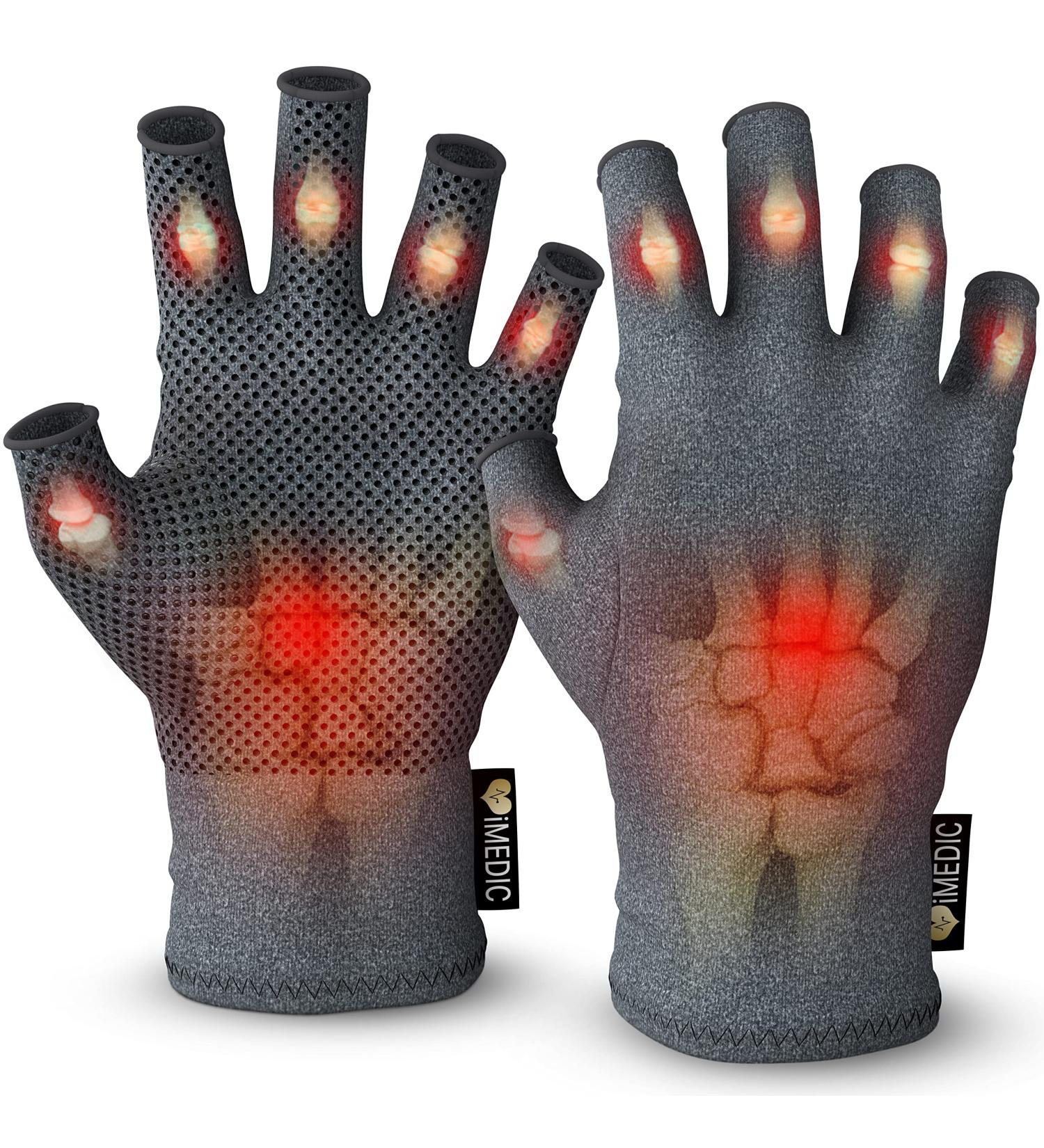 Medipaq Anti-Arthritis Gloves - Warmth, Compression, and Grip for Pain Relief (Large) - Buy Online on GoSupps.com
