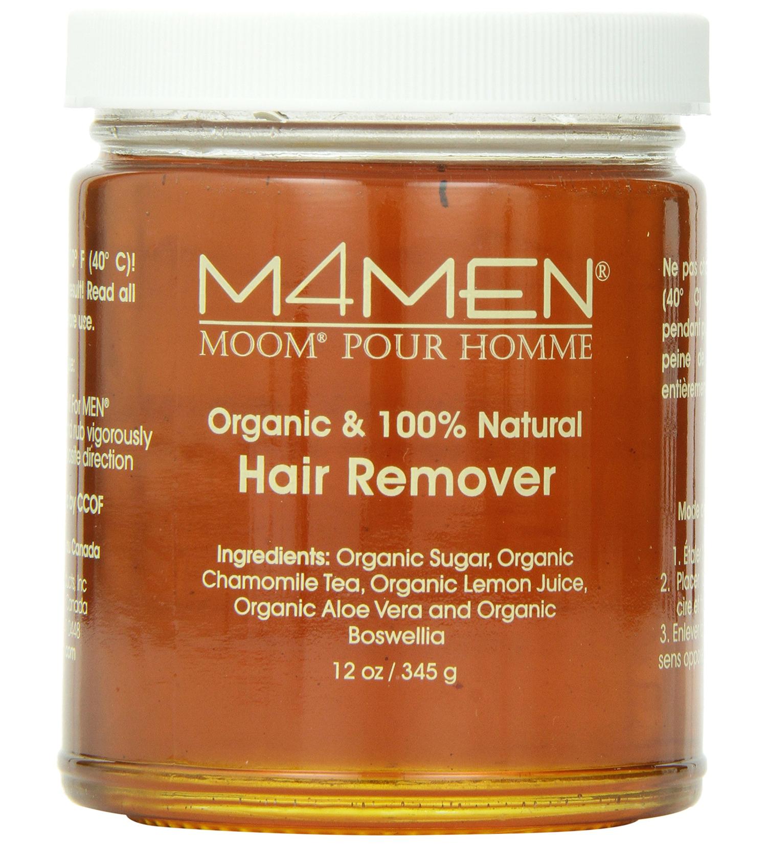 Moom M4Men Hair Remover Refill Jar - 12 Oz for Men | Smooth Skin Solution - Buy Online on GoSupps.com
