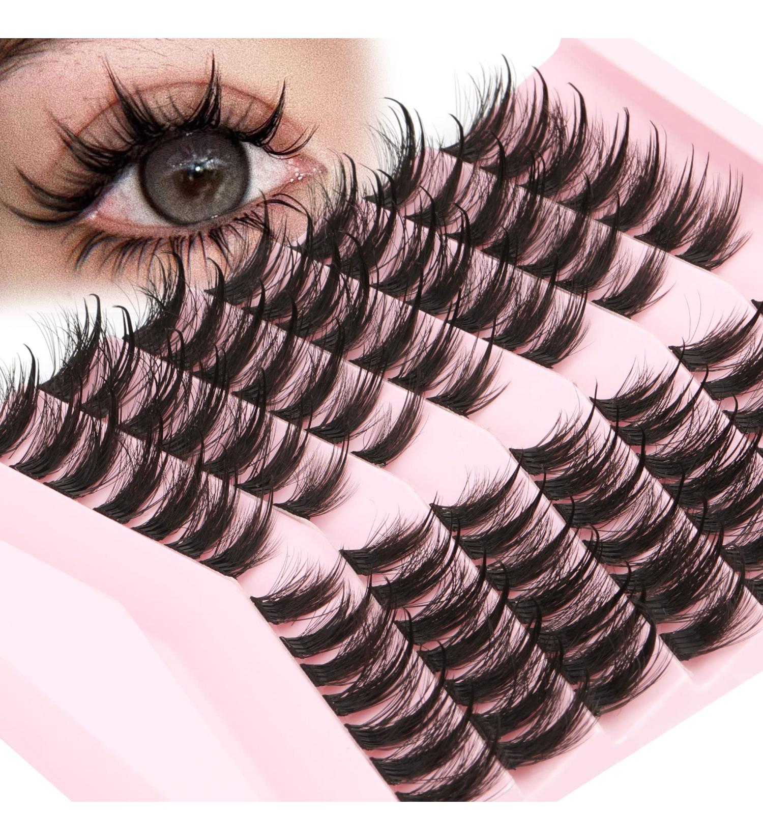 Fluffy Mink Manga Wet Look Eyelash Extension Kit - 98 Cluster Lashes | 8-16MM - Buy Online on GoSupps.com