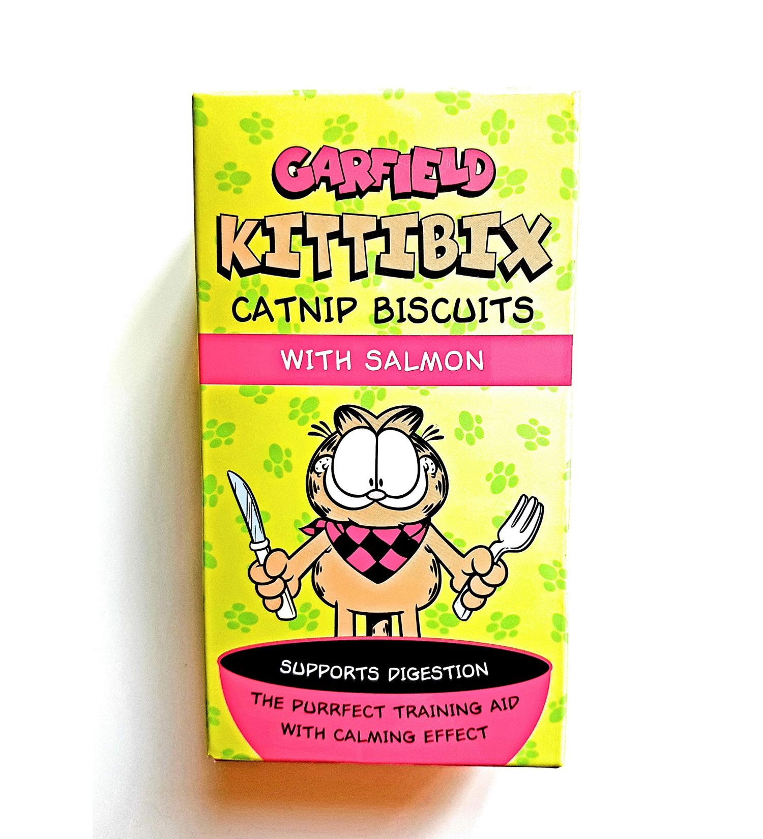 Garfield Kittibix catnip biscuits with Salmon