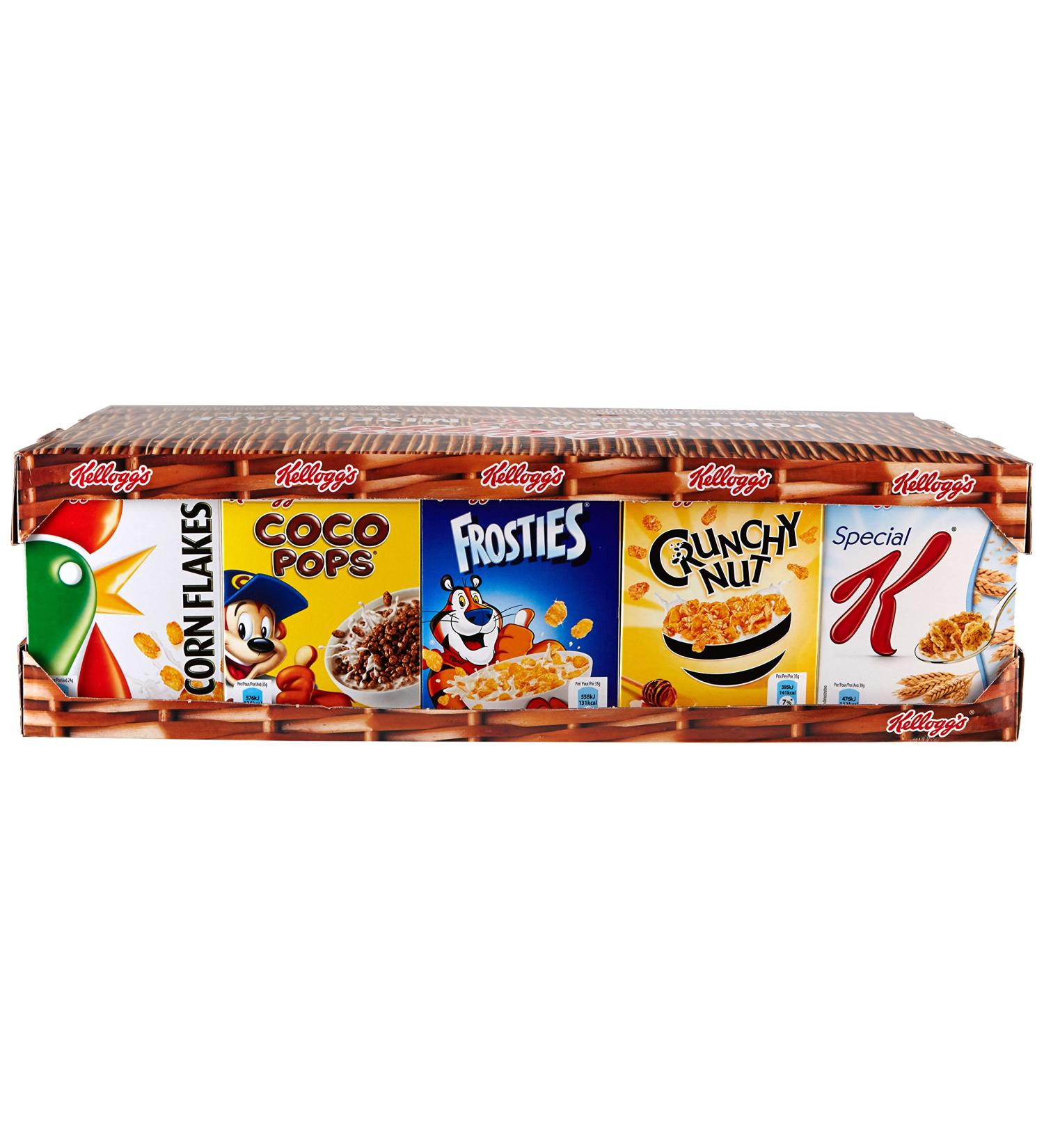 Kellogg's Cereal Assortment 35 mini pack Special K/Corn Flakes/Coco Pops/Frosties/Crunchy Nut 35 x 34 g - Buy Online on GoSupps.com