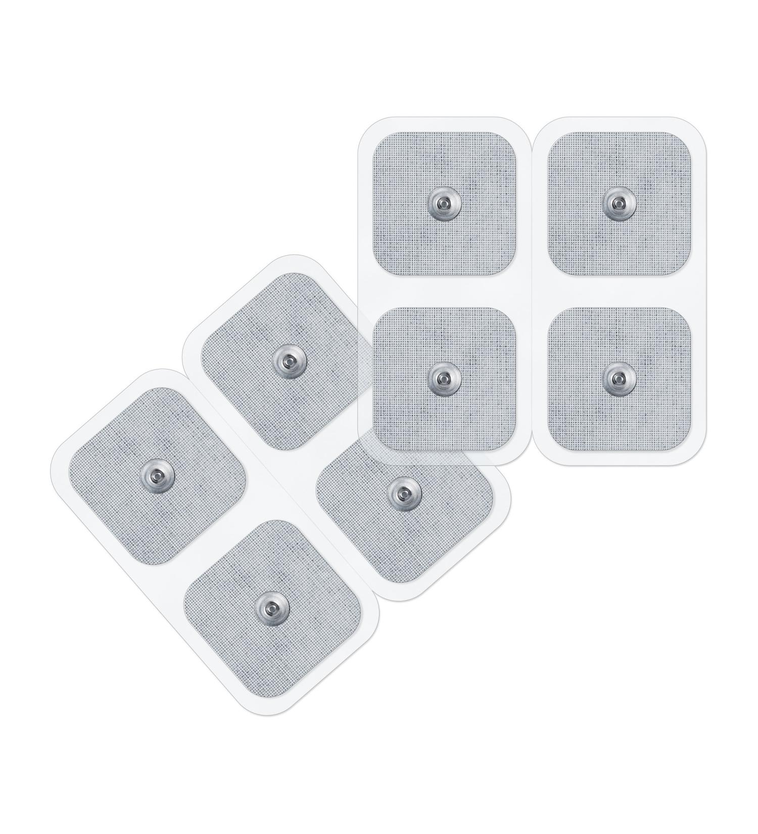 Beurer Replacement Self-Adhesive Gel Electrode Pads 45x45mm - 8 Electrodes for TENS/EMS Machines EM 49/80/41/40 - Buy Online on GoSupps.com