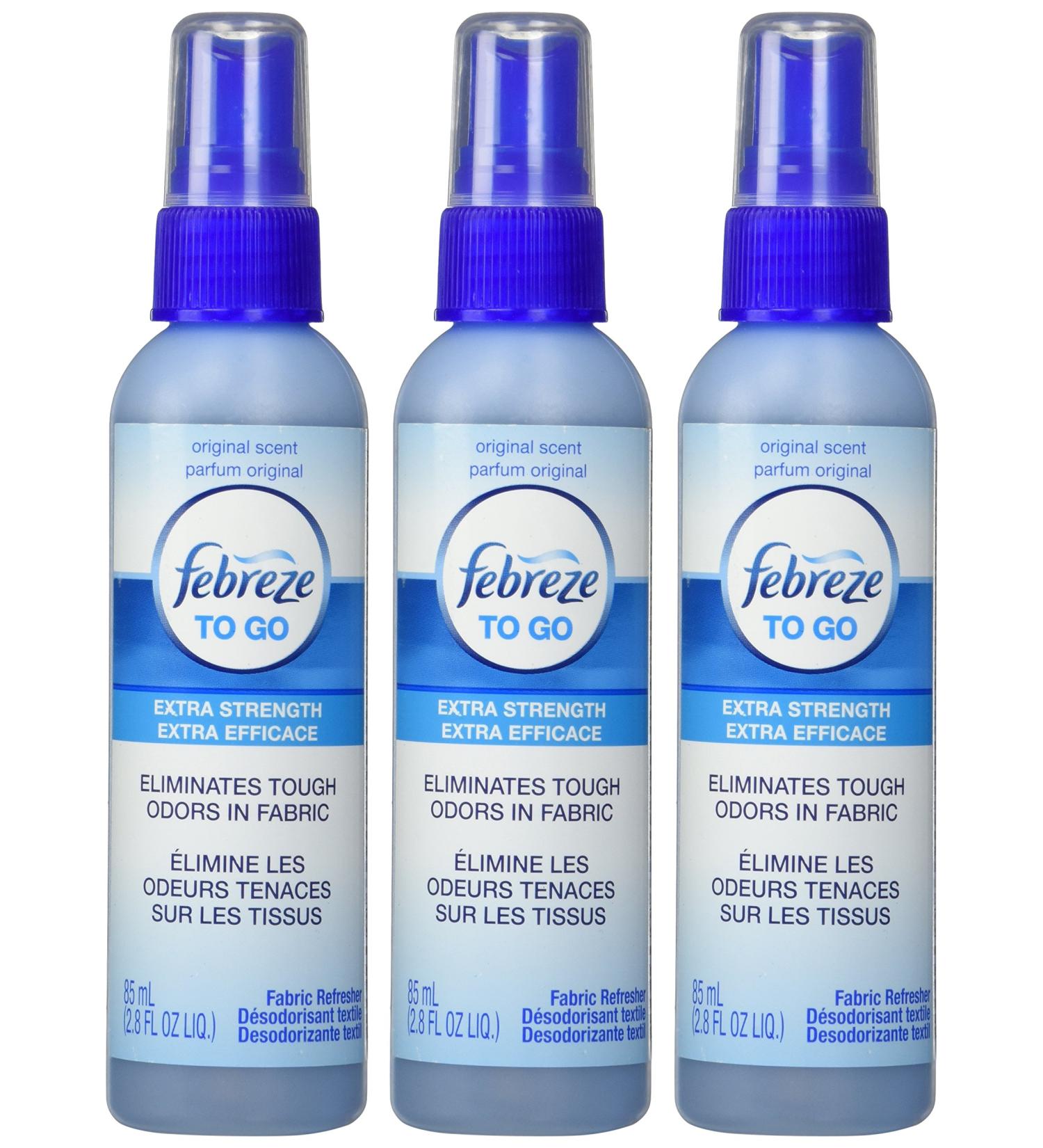 Febreze Fabric Refresher 2.8 oz Travel Size Spray - Pack of 3 - Buy Online on GoSupps.com