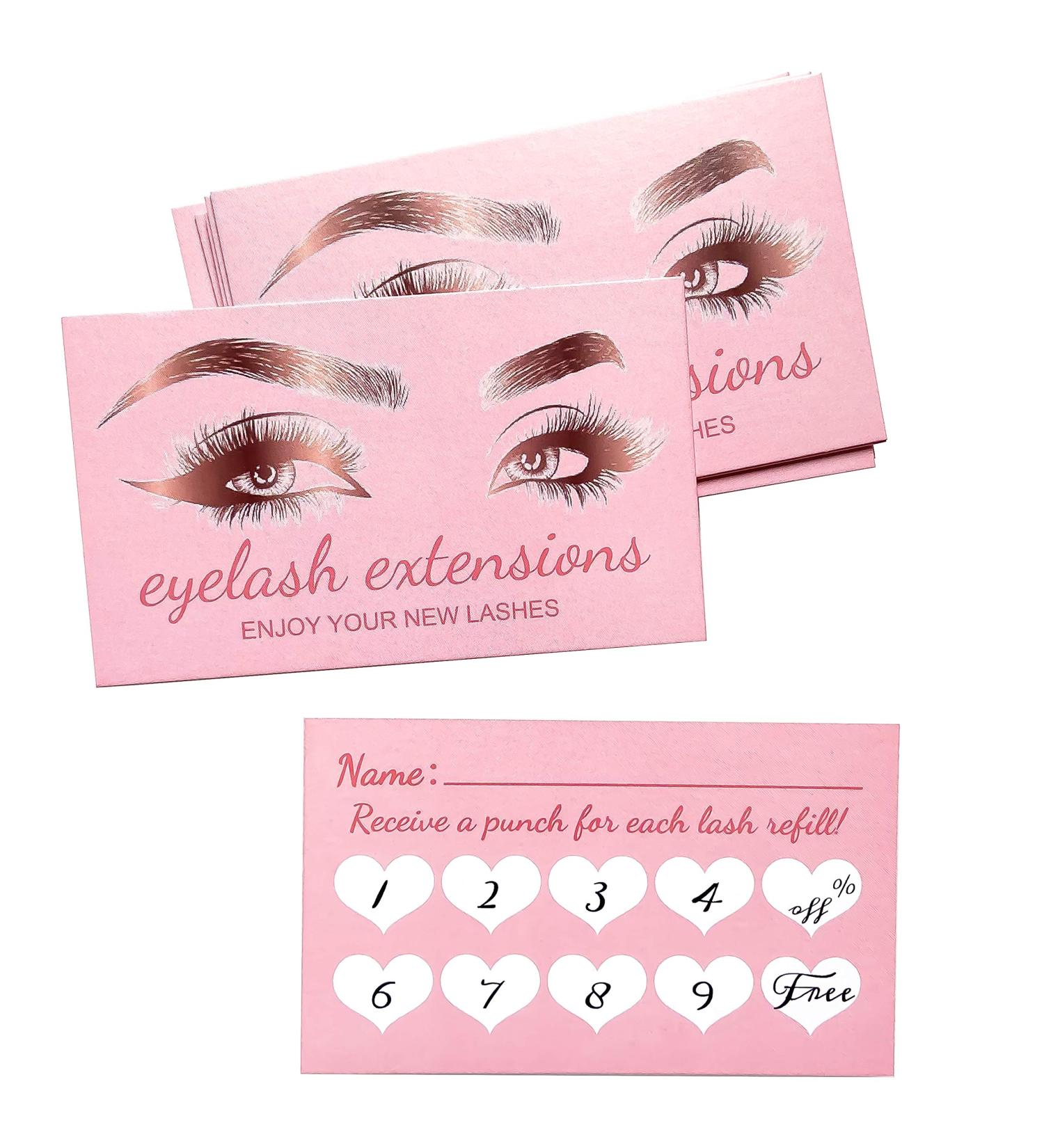 Flying Dragon 100 Eyelash Extensions Loyalty Cards - Perfect for Salons & Spas - Buy Online on GoSupps.com