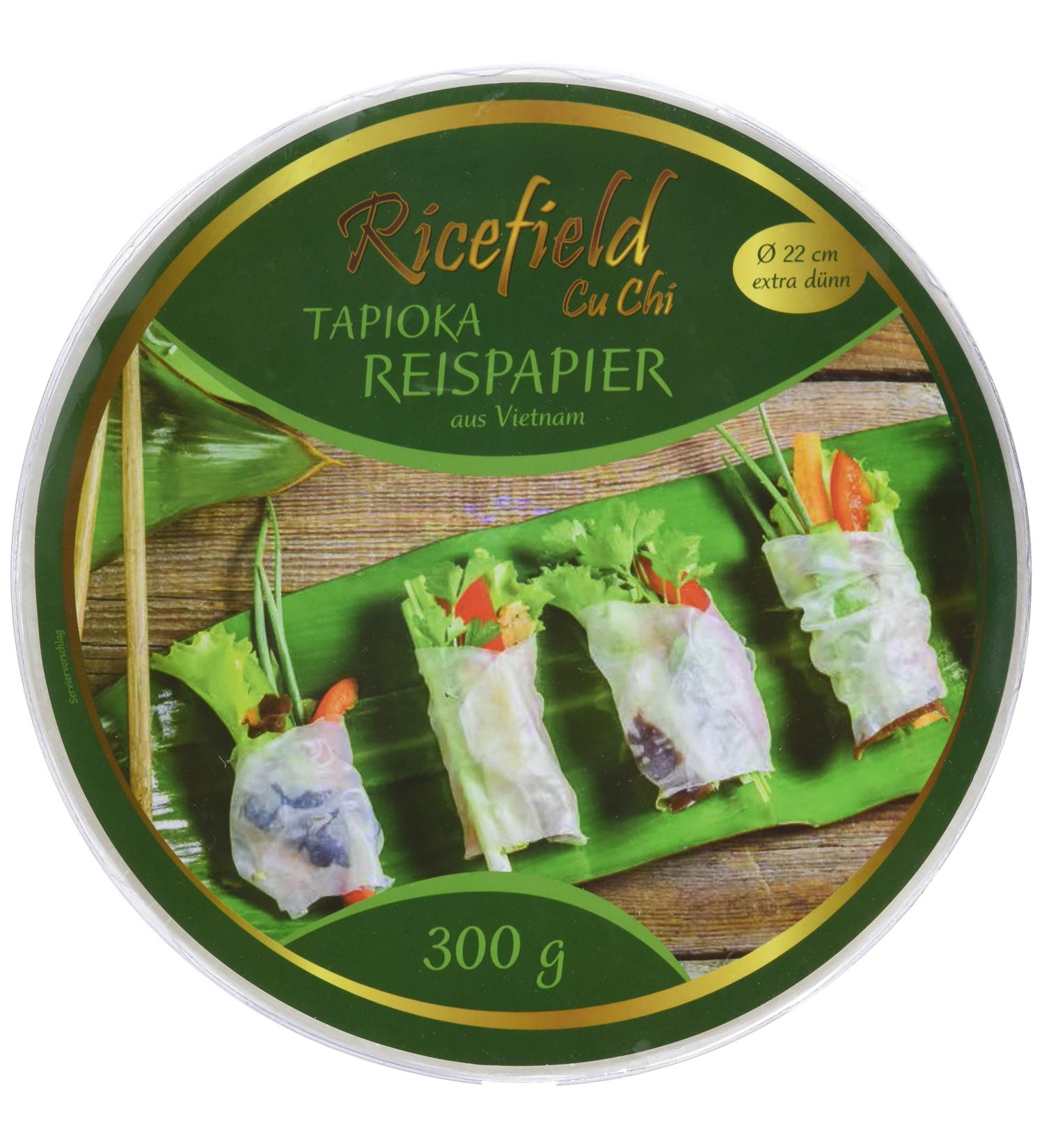 Premium 22 cm Ricefield Tapioca Rice Paper - Pack of 2 (2 x 300g) | High-Quality for Spring Rolls & Cooking - Buy Online on GoSupps.com