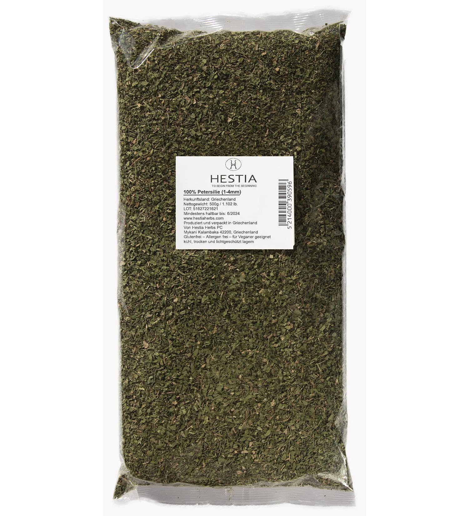 Hestia Herbs Greek Dried Parsley 500 g Allergen Free Vegan GMO Free