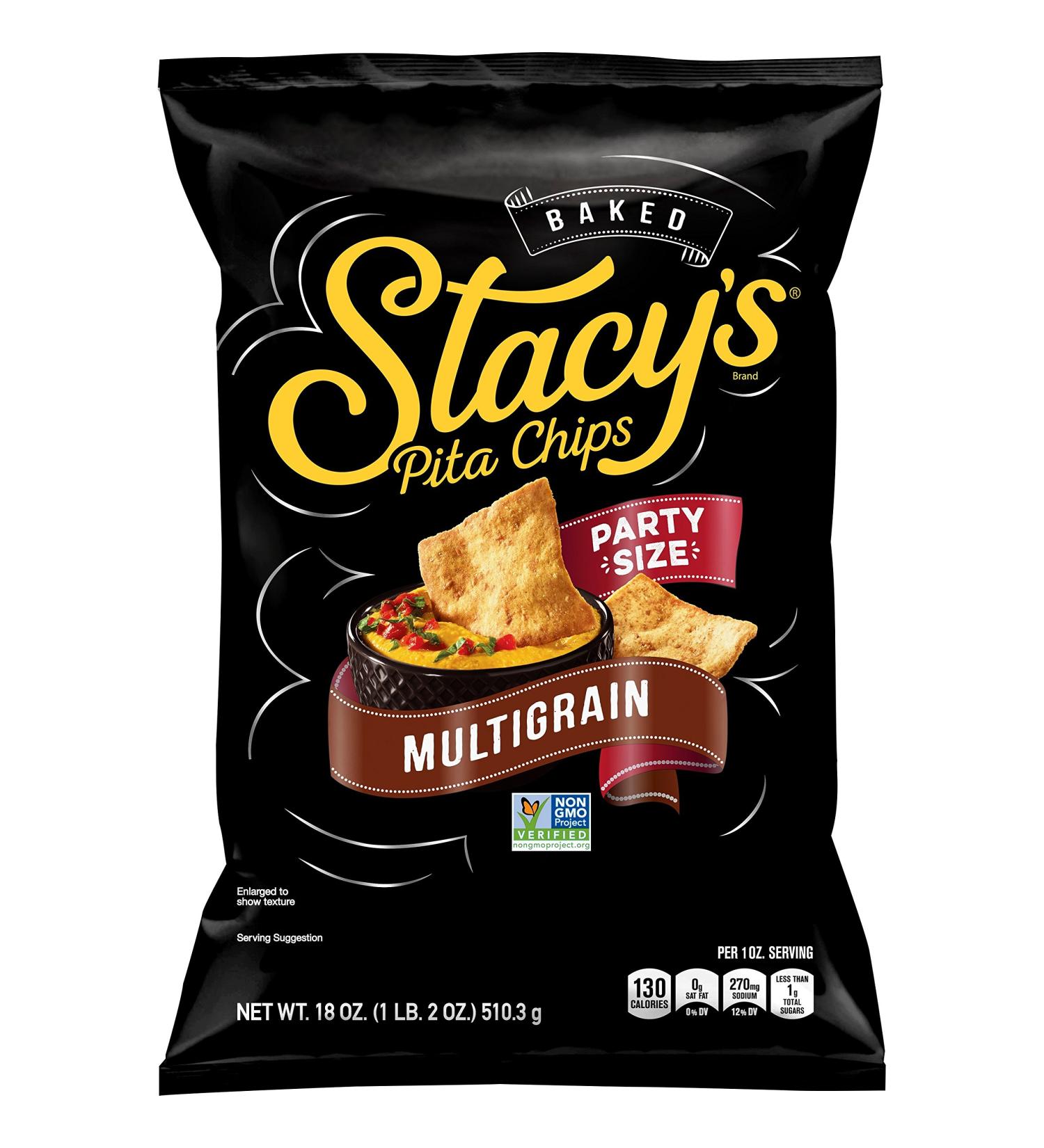 Stacy's Multigrain Party Size Pita Chips 18oz - Crunchy Snack for Every Occasion - Buy Online on GoSupps.com