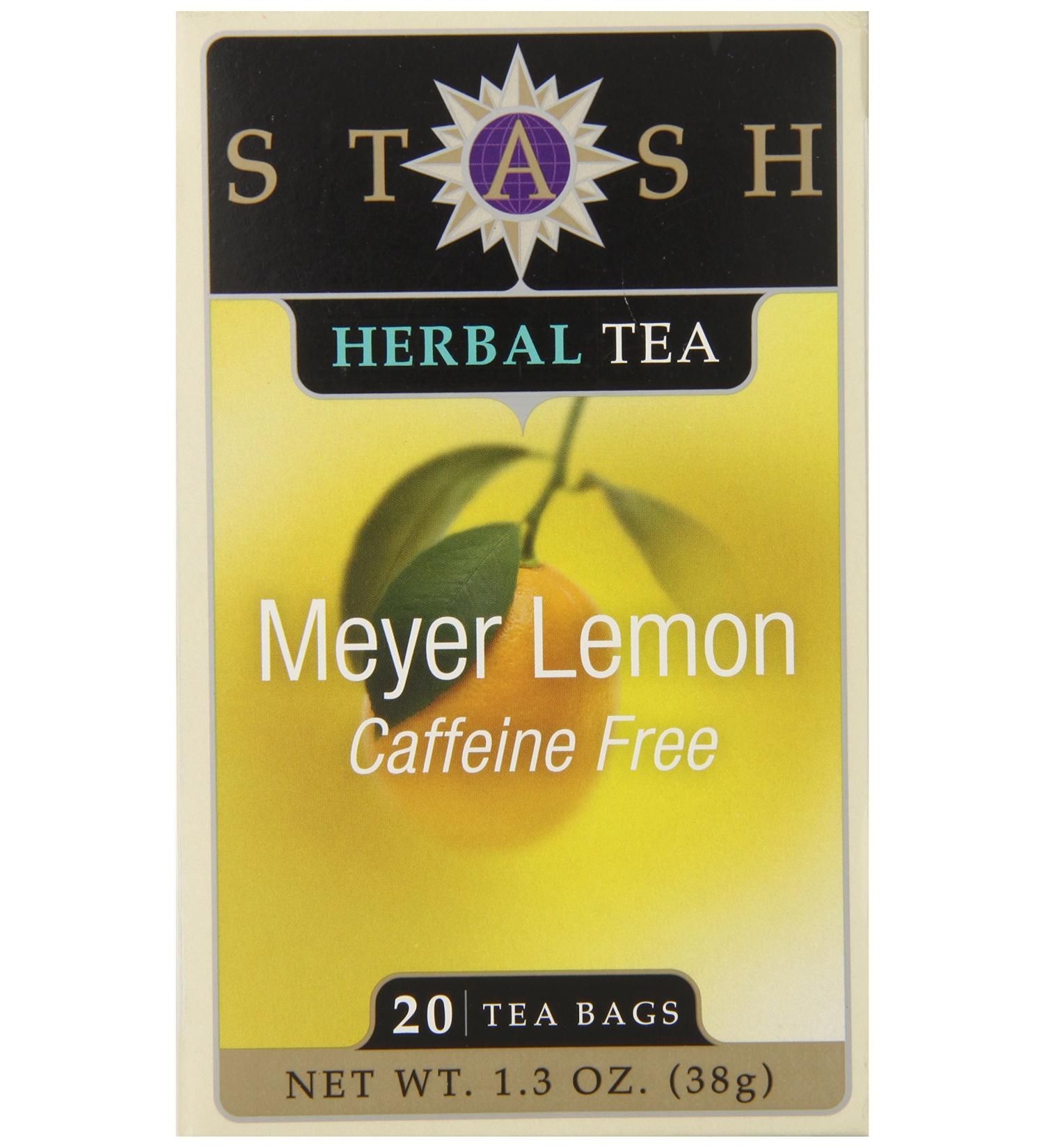 Stash Tea Meyer Lemon Herbal Tea 20 Count - Pack of 1 - Buy Online on GoSupps.com