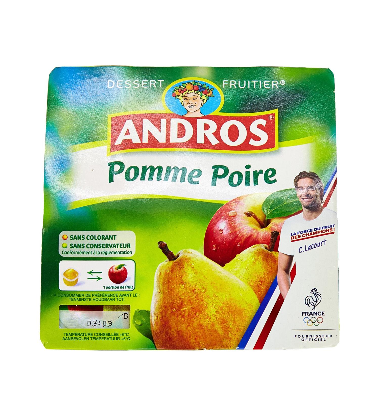 Andros Apple Pear 4 x 100 g - Buy Online on GoSupps.com