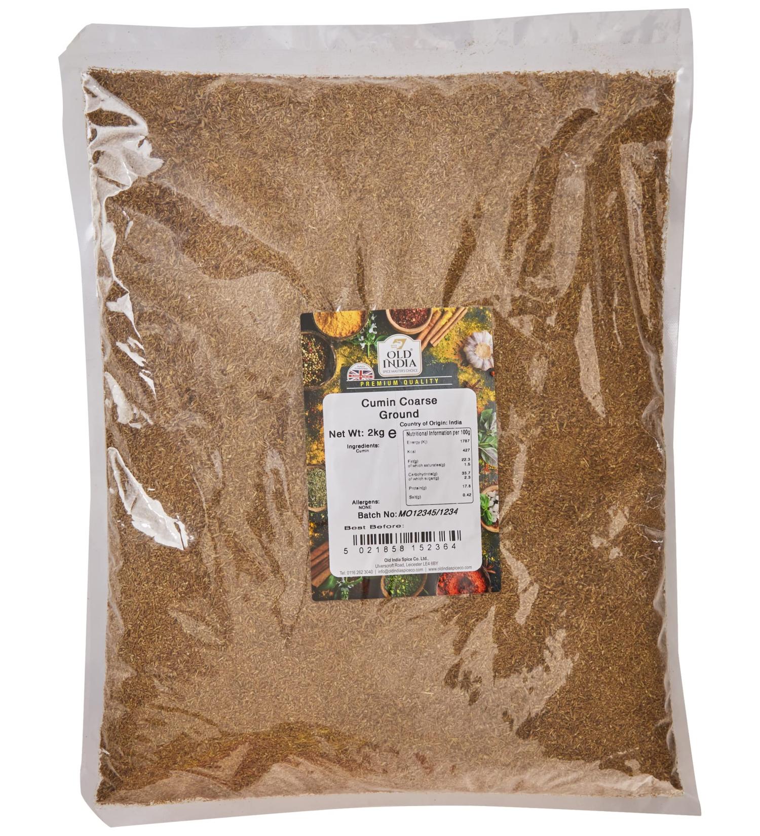 Old India Cumin Coarse Ground 2kg - Premium Quality Spice for Cooking - Buy Online on GoSupps.com