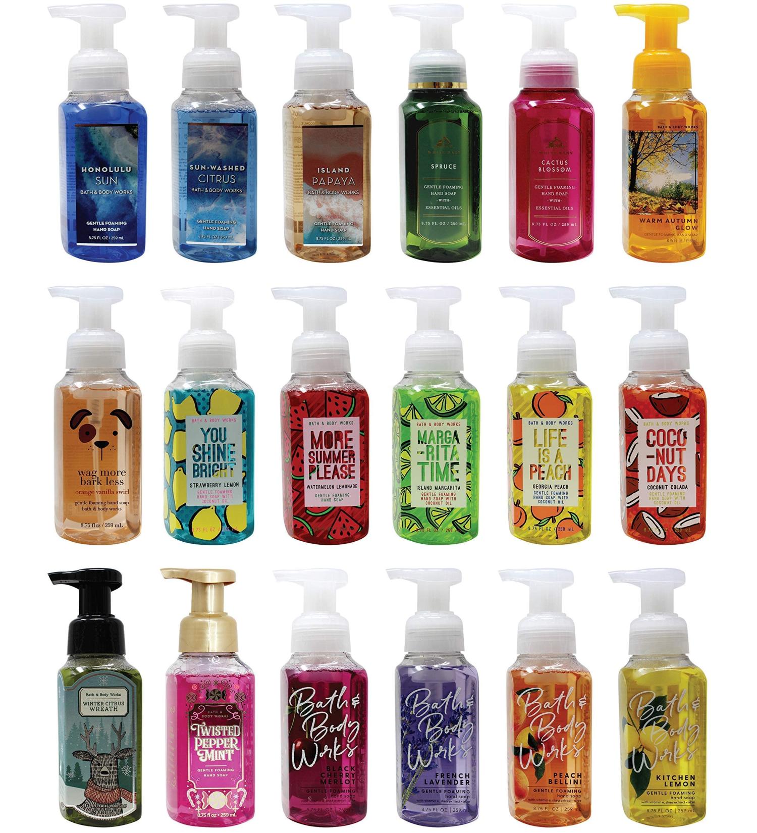 Bath & Body Works Assorted 5 Pack Gentle Foaming Hand Soap - Luxurious Cleansing Experience - Buy Online on GoSupps.com