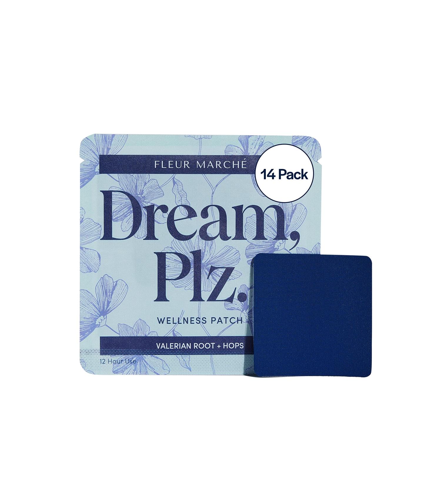 Fleur Marche Dream Plz Botanical Sleep Patch - Better ZZZ's with Valerian Root L-Theanine Lavender Oil & Hops - Natural Sedative - Highly Bioavailable - 14 Patches 1 Count (Pack of 14) - Buy Online on GoSupps.com