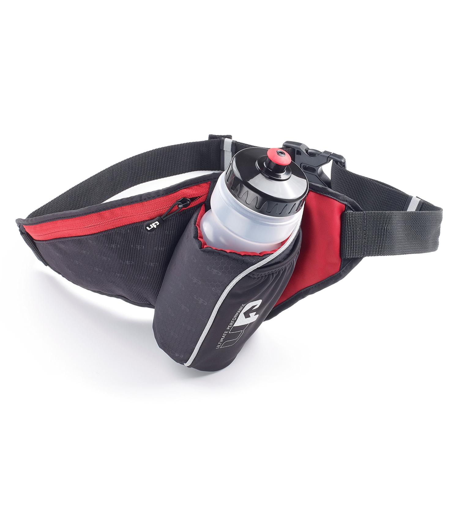 Ultimate Performance Unisex's Ribble II Hydration Waist Pack One Size Black / Red