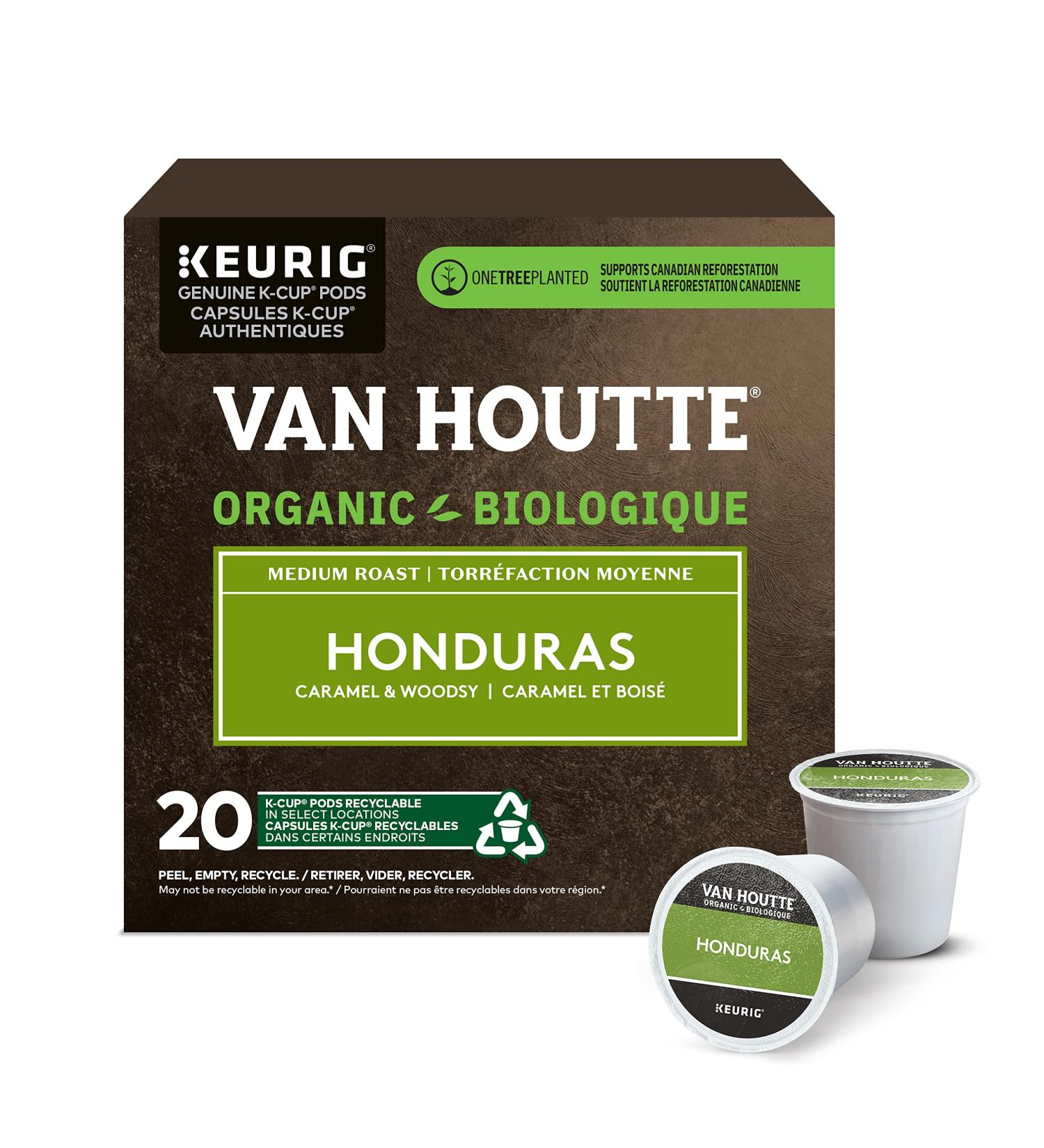 Van Houtte Honduras Organic Fairtrade K-Cup Coffee Pods 20 Count For Keurig Coffee Makers Honduras 1 Count ( Pack of 20 ) - Buy Online on GoSupps.com