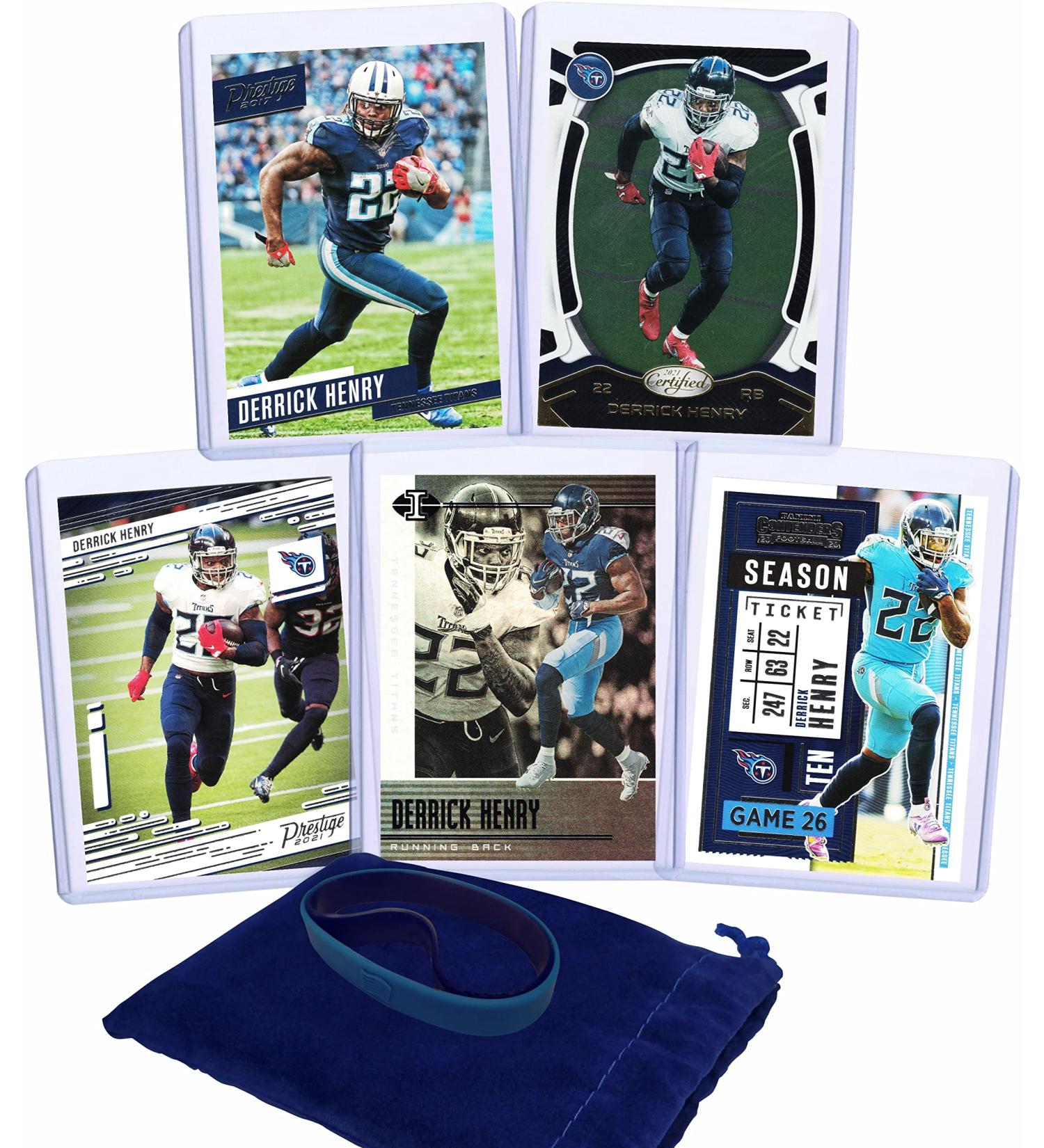 Derrick Henry Football Cards Assorted (5) Bundle - Tennessee Titans Trading Card Set - Buy Online on GoSupps.com