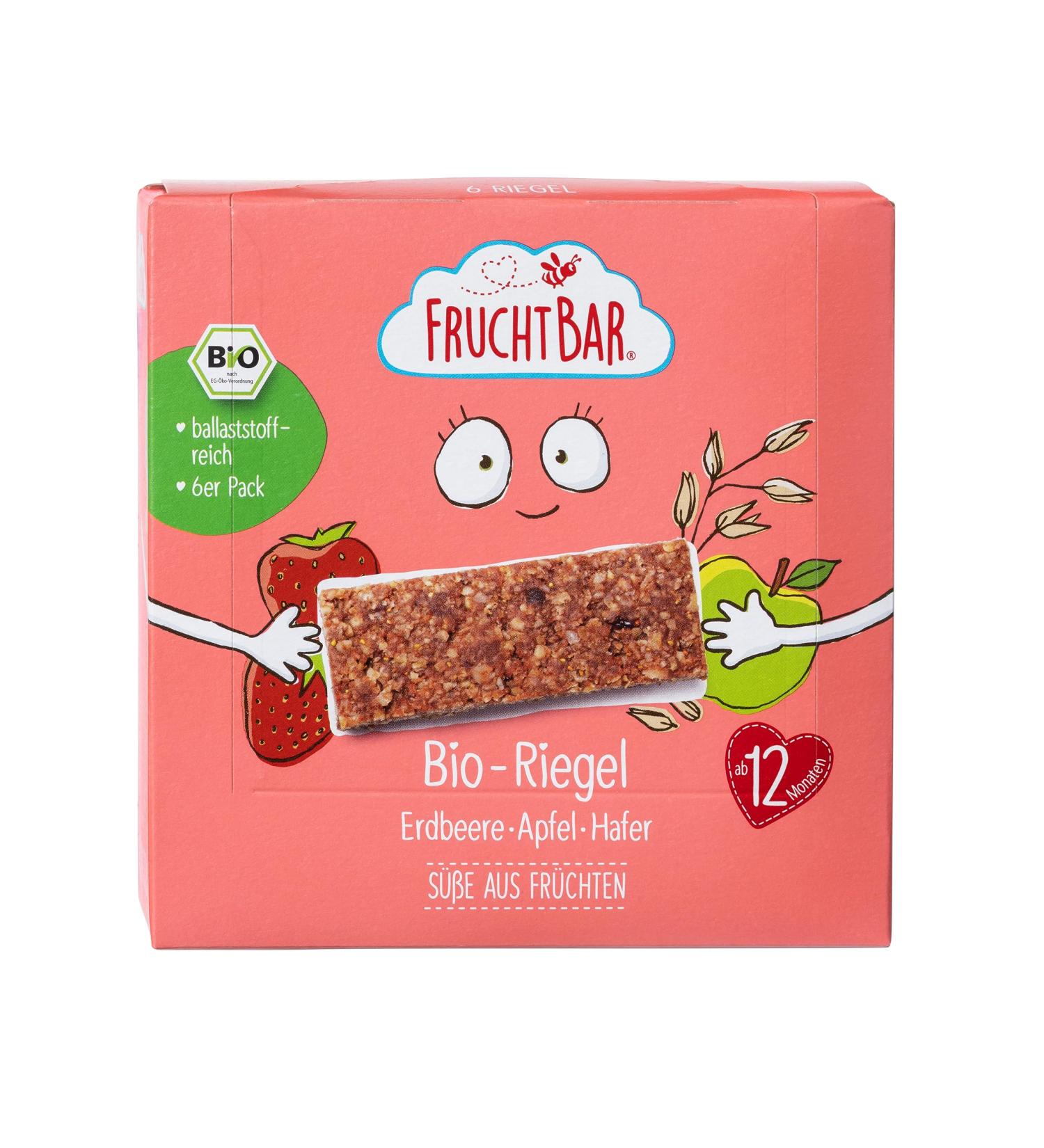 Fertile Organic Fruit Bar - Strawberry Apple & Oats | 36 Snack Bars for Babies & Kids No Added Sugar - Buy Online on GoSupps.com