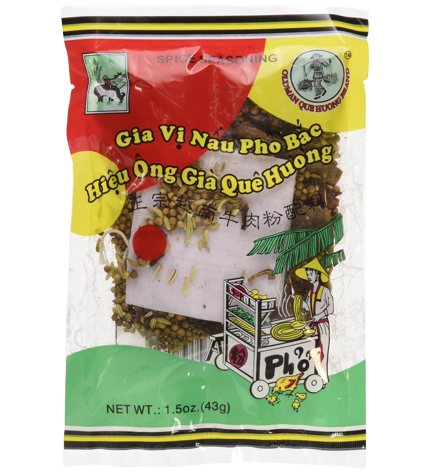 Que Huong Old Man Pho Bac Spice Seasoning (3 Packs) - Gia Vi Pho Bac - Buy Online on GoSupps.com