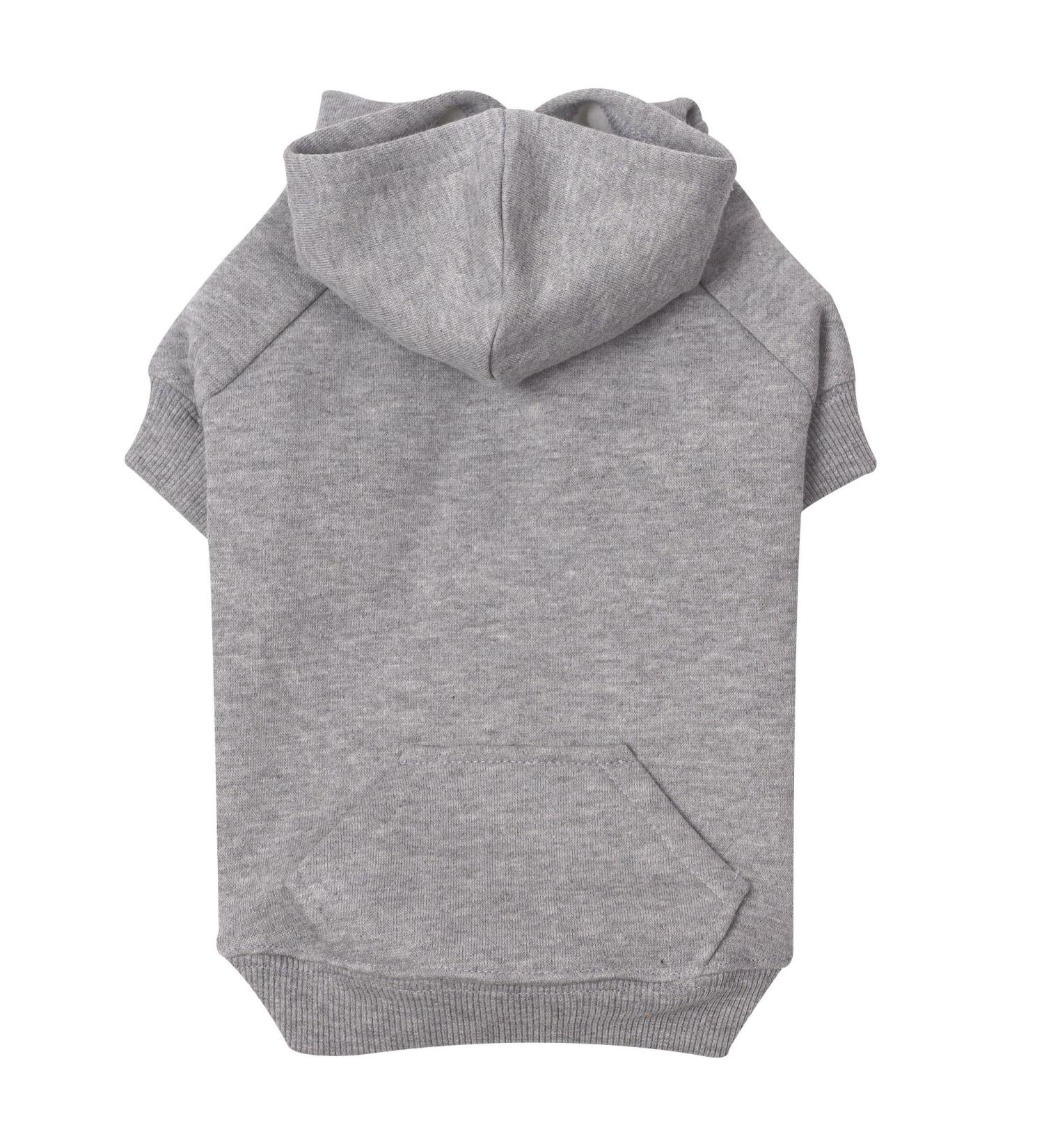 Zack & Zoey Basic Hoodie for Dogs - Size 20 Large, Heather Gray - Buy Online on GoSupps.com