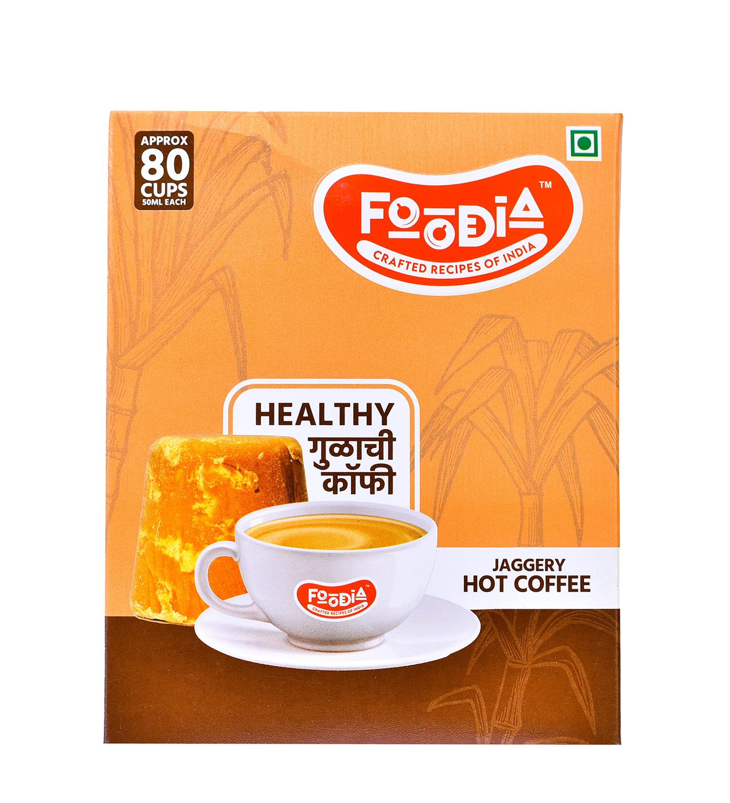 FOODIA Jaggery Hot Coffee (440gm) - Buy Online on GoSupps.com