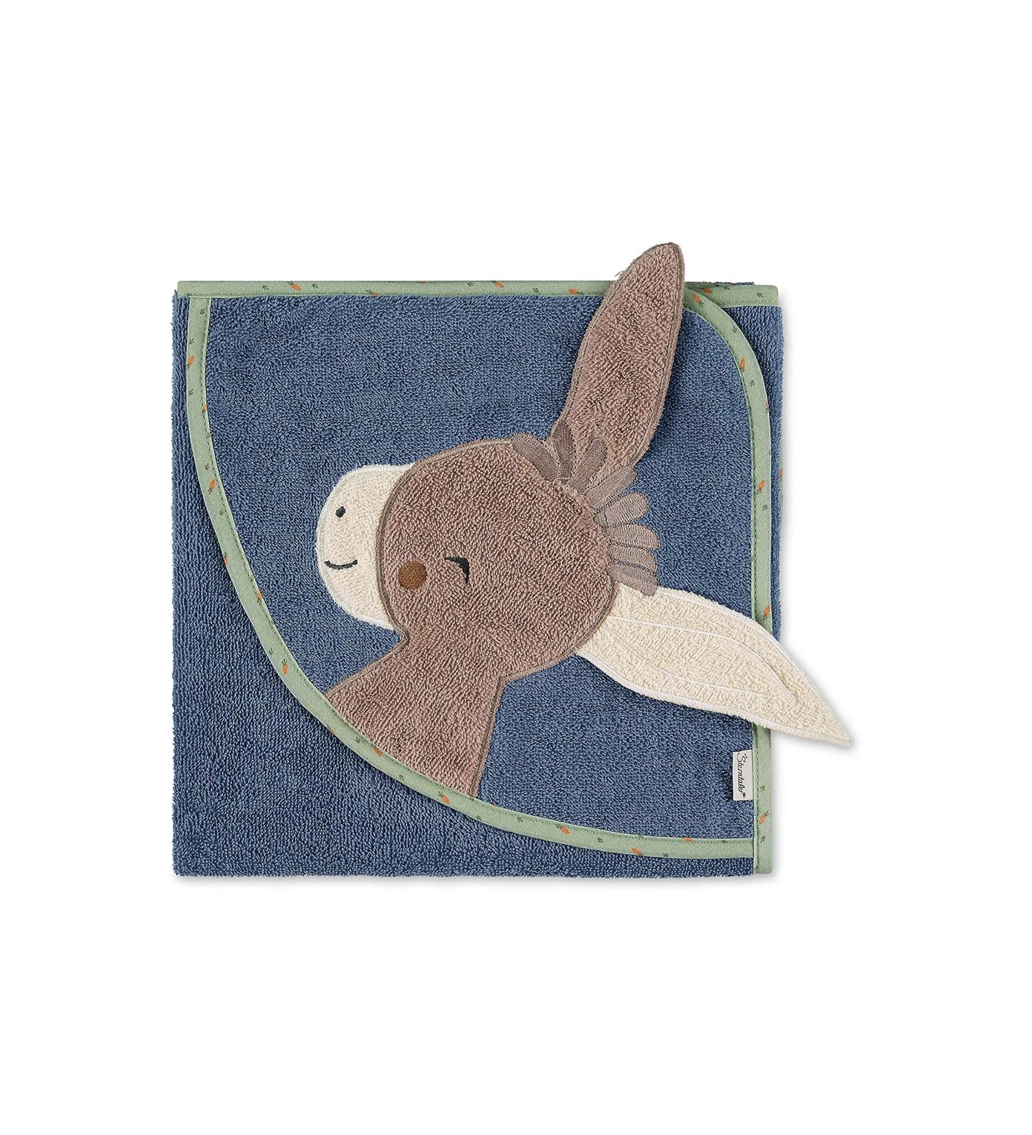 Buy Sterntaler Hooded Bath Towel 80x80cm Emmilius - Cute Ears Motif for Kids | International Shipping Available - Buy Online on GoSupps.com
