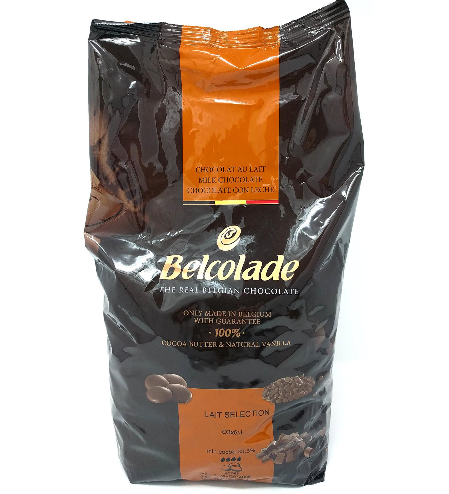 Belcolade 33.6% Lait Selection - Milk Couverture Chocolate (buttons) 5kg - Buy Online on GoSupps.com