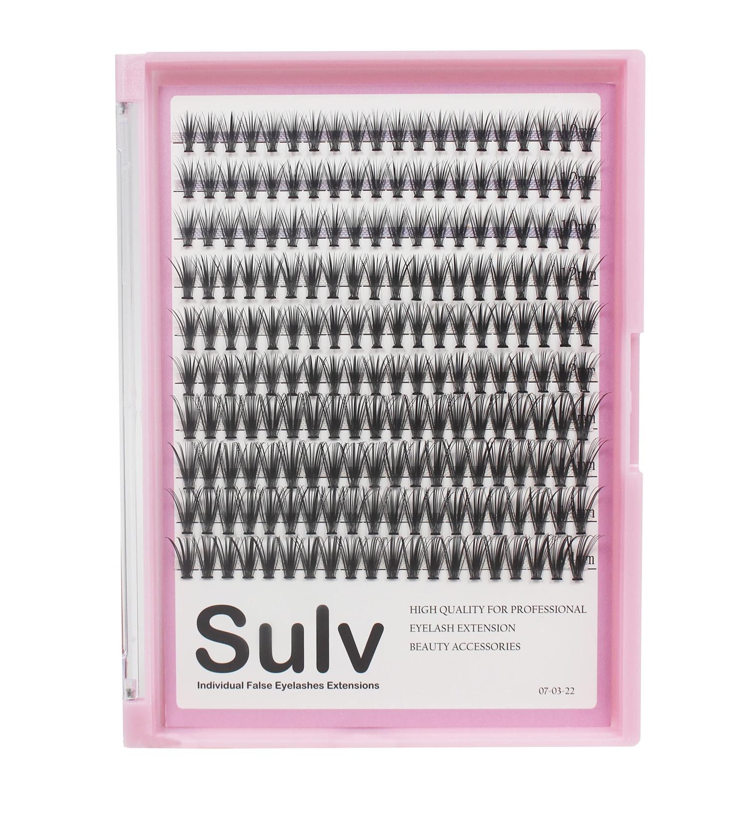 Sulv 200Pcs/Box Eyelash Extension 10/12/14mm Mixed Size Natural 3D Russian Volume Faux Eyelashes Individual 20D Cluster Lashes Makeup Cilia False Eyelash Extension Fake Eyelash (10/12/14mm) 10-12/14mm Mixed