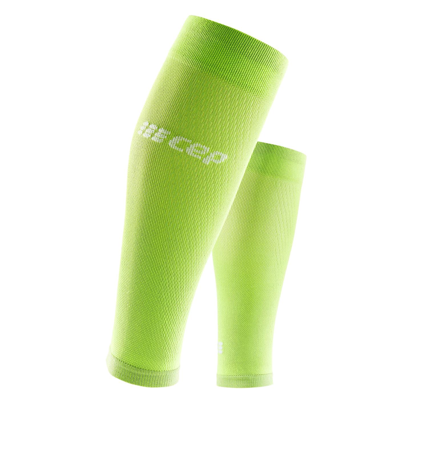CEP Ultralight Compression Calf Sleeves for Men - Flash Green/Black | Calf Sleeves with Compression - Lightweight and Supportive - Buy Online on GoSupps.com