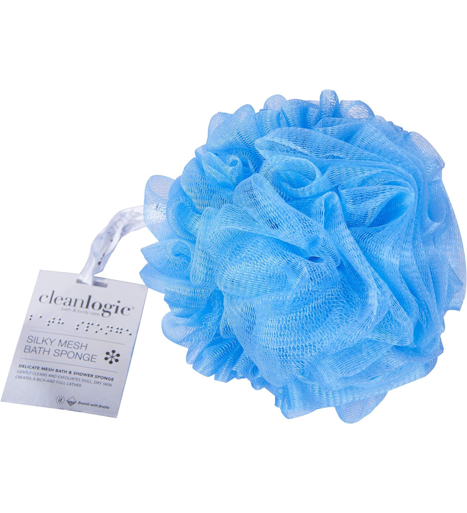 Clean Logic Silky-Soft Mesh Sponge 70g - Pack of 6, Assorted Colors | Bath and Body Essentials - Buy Online on GoSupps.com