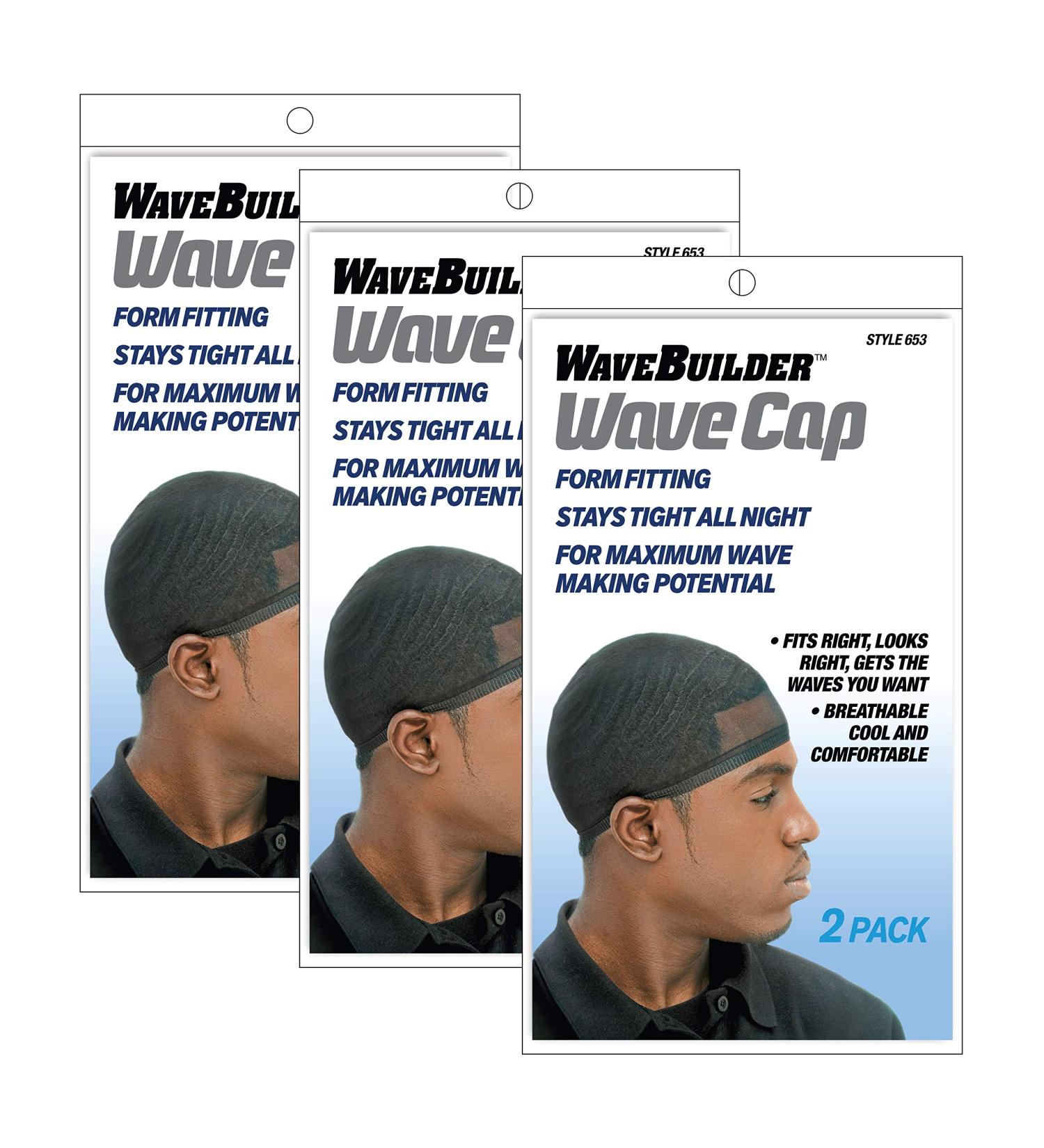Wavebuilder Wave Cap 3 Packages with 2 each (Total of 6 Caps)