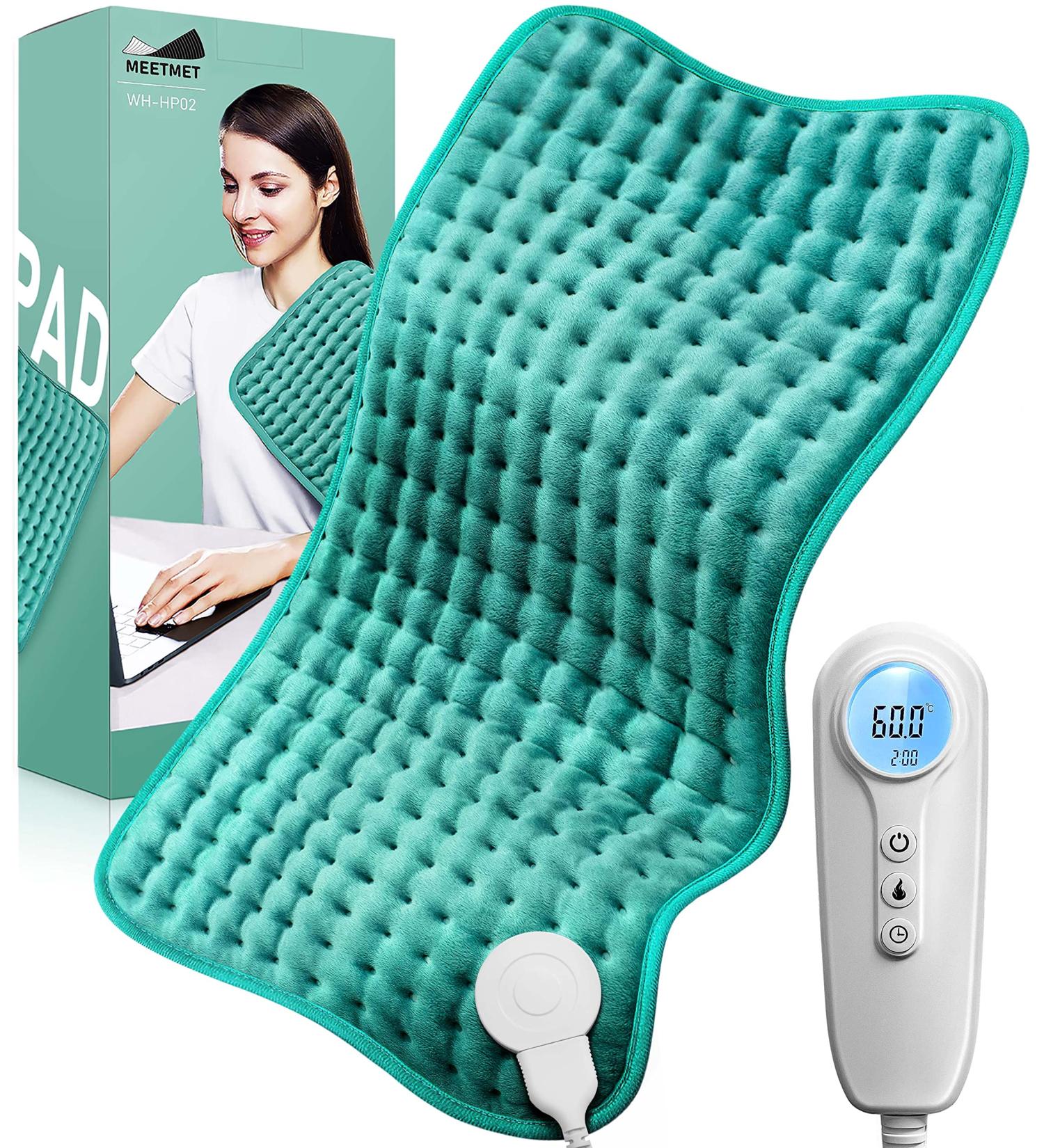 Heating Pad for Back, Neck, Shoulder Pain & Cramps - Electric, Auto Shut Off, Moist/Dry Heat Options - Gifts for Women, Men, Mom, Dad, Wife, Husband - Christmas, Birthday - Buy Online on GoSupps.com