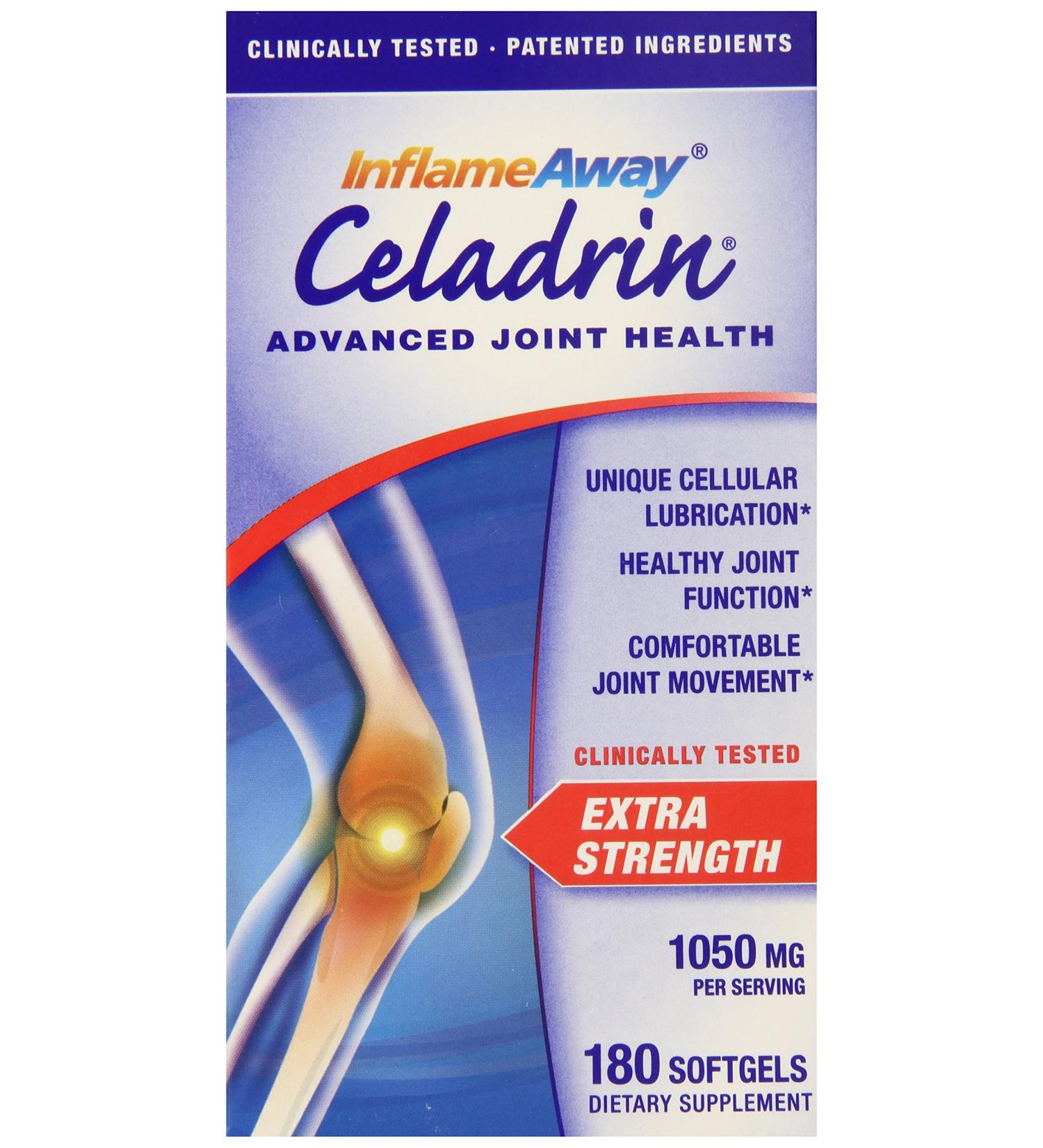 Celadrin Advanced Joint Health 1050mg Softgels - Fast & Long-Lasting Joint Comfort | 180 Count - Buy Online on GoSupps.com