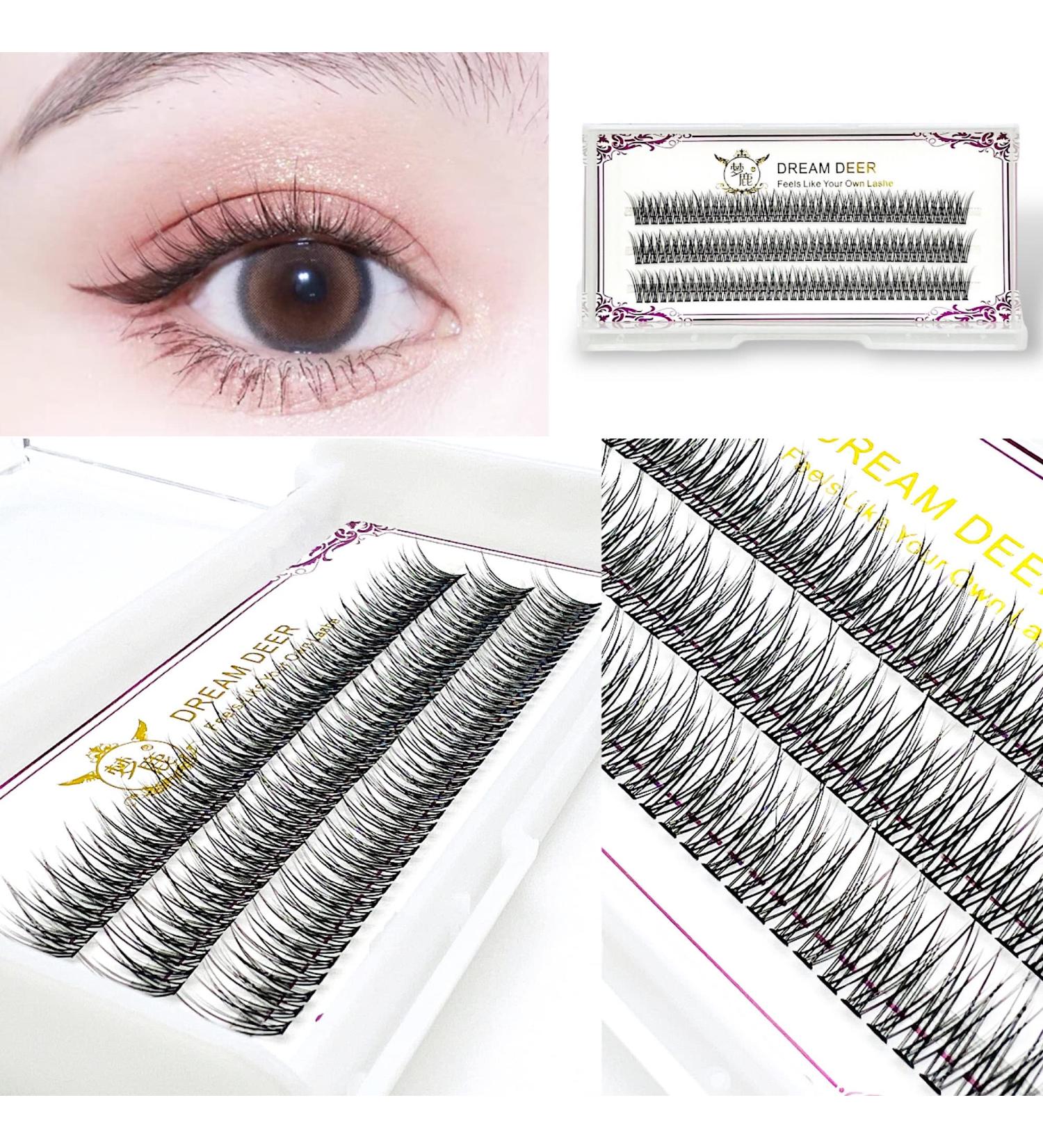 CB 3 Trays Cluster Eyelash Extensions - DIY Individual False Eyelashes C Curl Mermaid Fishtail 9-10-11mm Mixed Volume Lashes - Buy Online on GoSupps.com