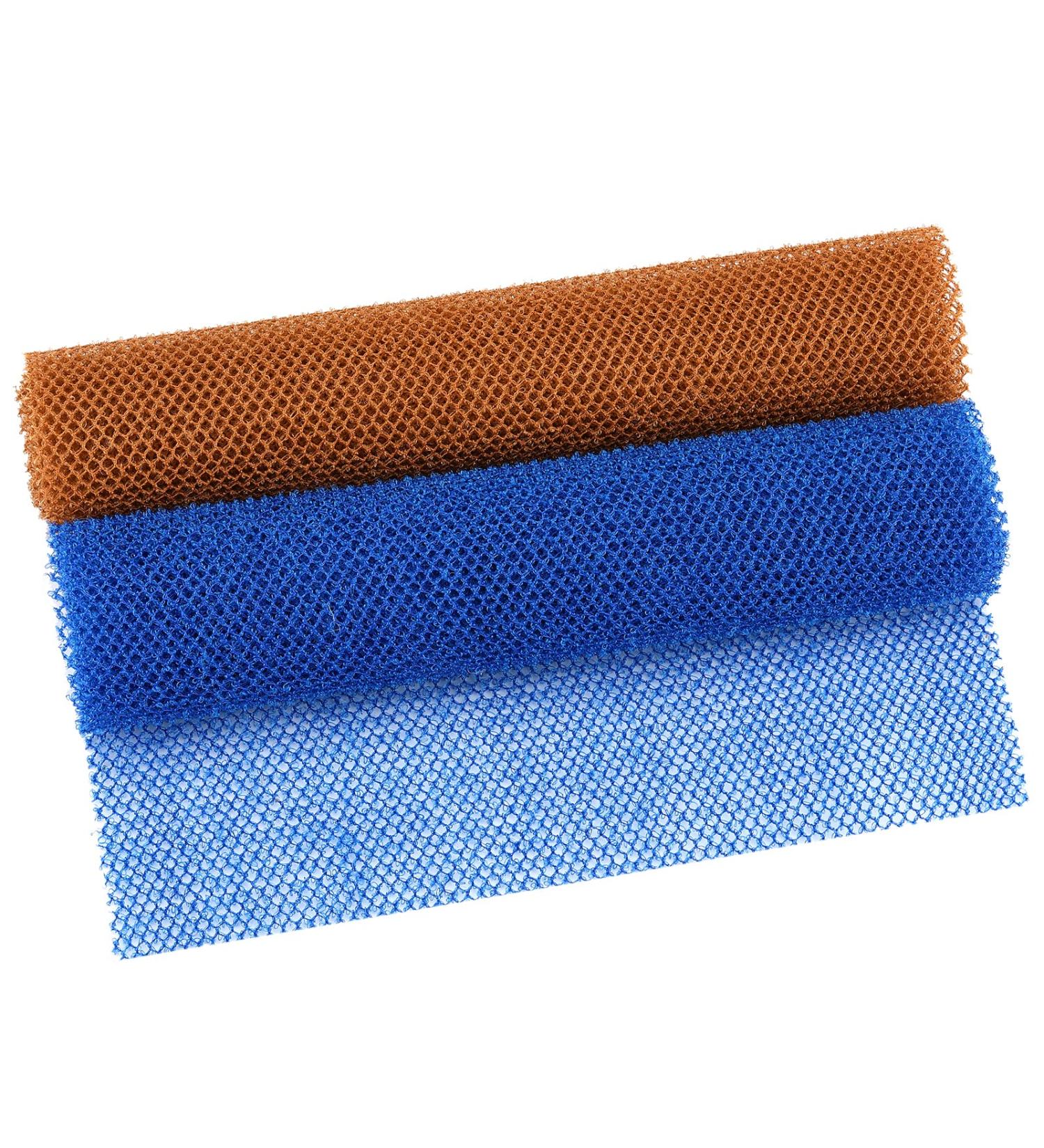 PROUSKY 2 Pieces African exfoliating net African Exfoliating Body Net African Sponge Exfoliating Net Exfoliating Sponge for Dead Skin (Brown Blue) - Buy Online on GoSupps.com