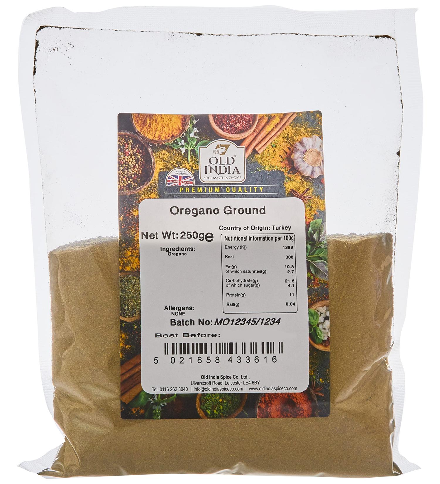 Old India Oregano Ground 250g - Premium Quality Spice for Culinary Delights - Buy Online on GoSupps.com