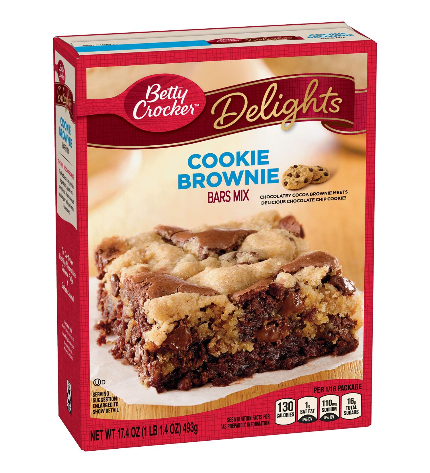 Betty Crocker Delights Cookie Brownie Bar Mix 17.4 oz | Delicious Baking Mix - Buy Online on GoSupps.com