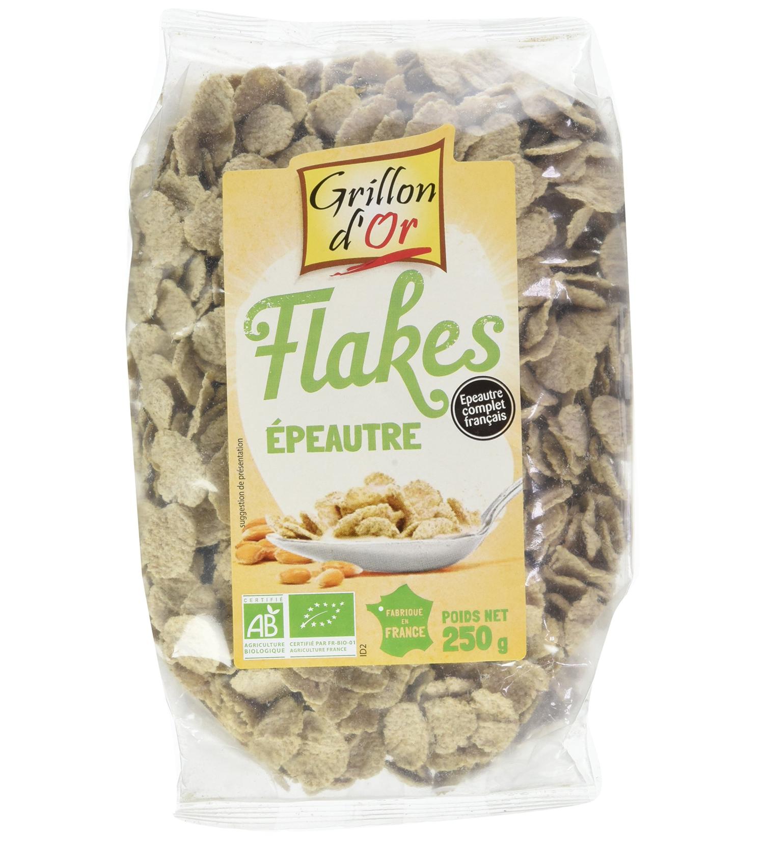 Golden Cricket Spelt Flakes 250g Organic - Buy Online on GoSupps.com