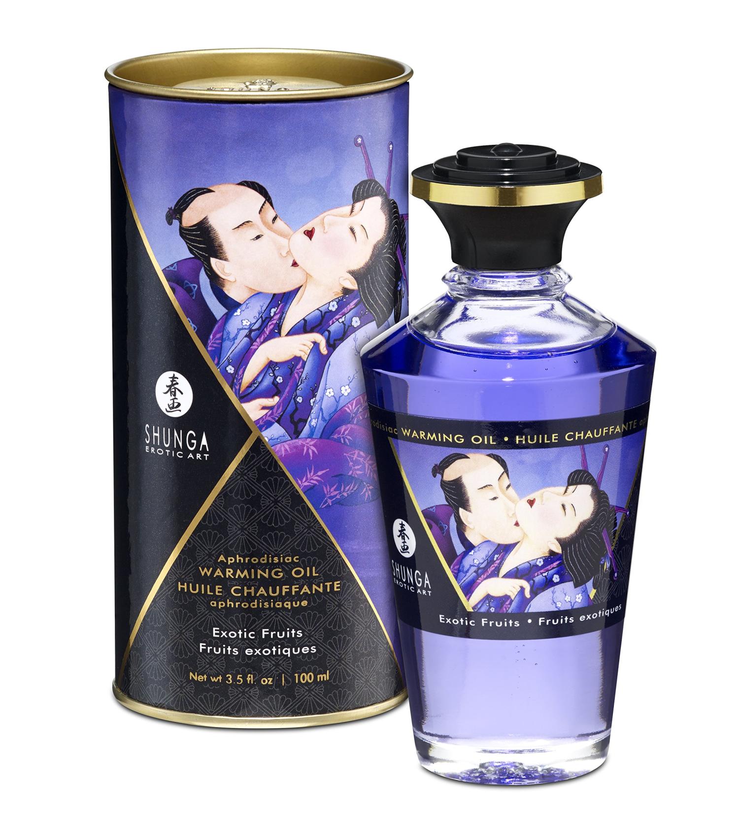 Buy Shunga Aphrodisiac Warming Oil - Exotic Fruits Blue | Premium International Shipping - Buy Online on GoSupps.com