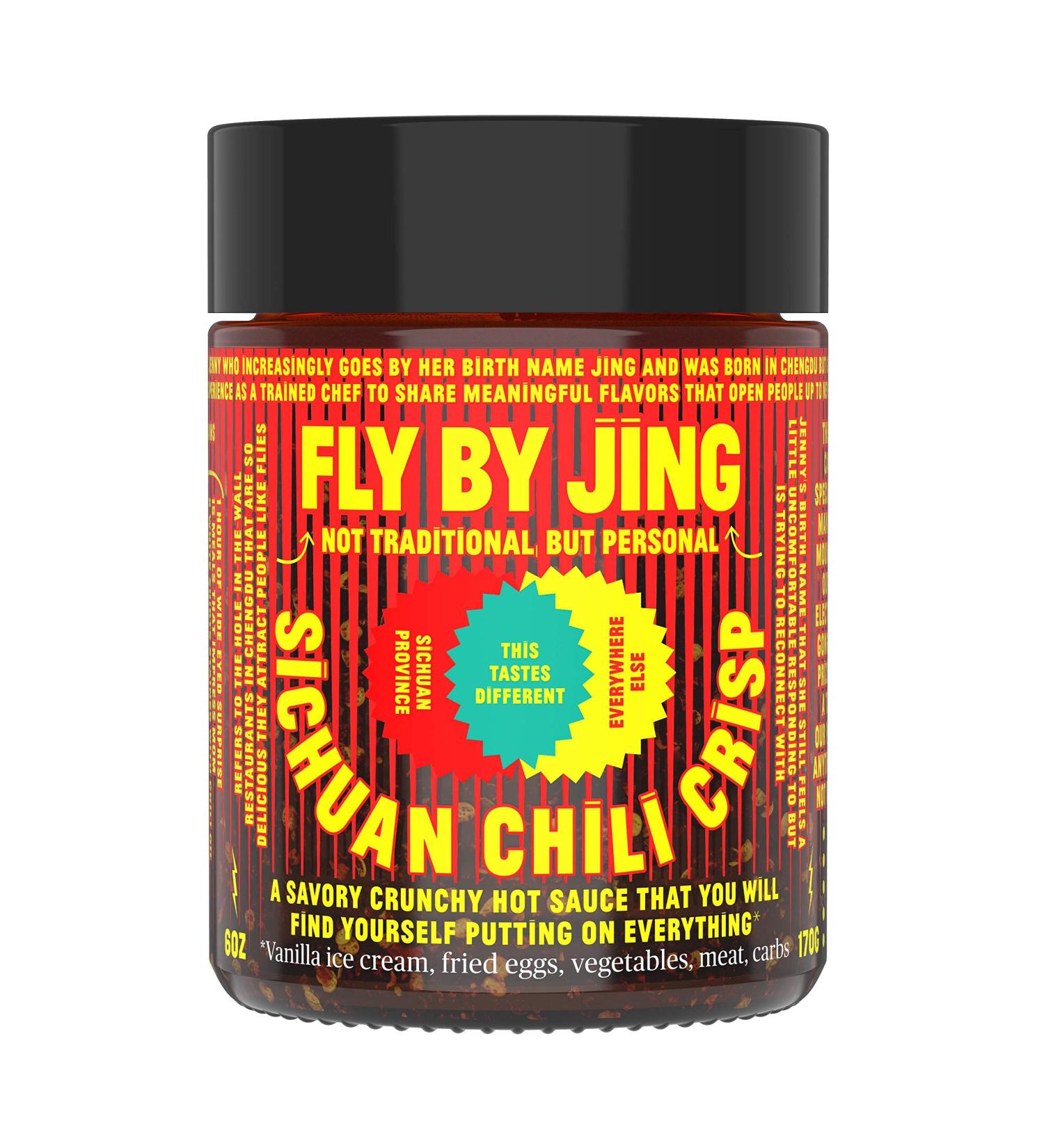 FLYBYJING Sichuan Chili Crisp 6oz: Gourmet Spicy Tingly Hot Sauce with Sichuan Pepper - Vegan, Gluten-Free, All-Natural & Versatile - Buy Online on GoSupps.com